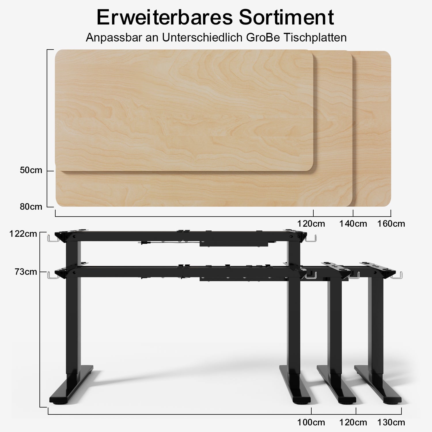 Einzelmotor Plus Höhenverstellbares Tischgestell
