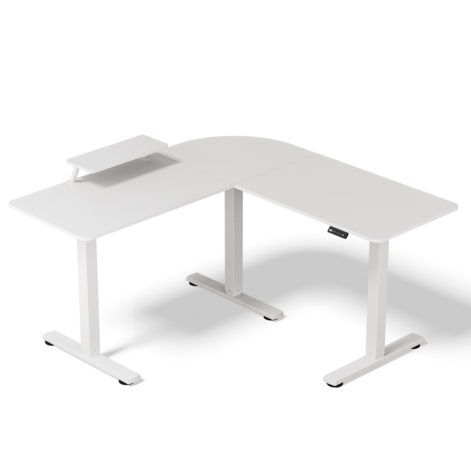 L-Form Eckschreibtisch höhenverstellbar Elektrisch Ergonomischer Stehtisch