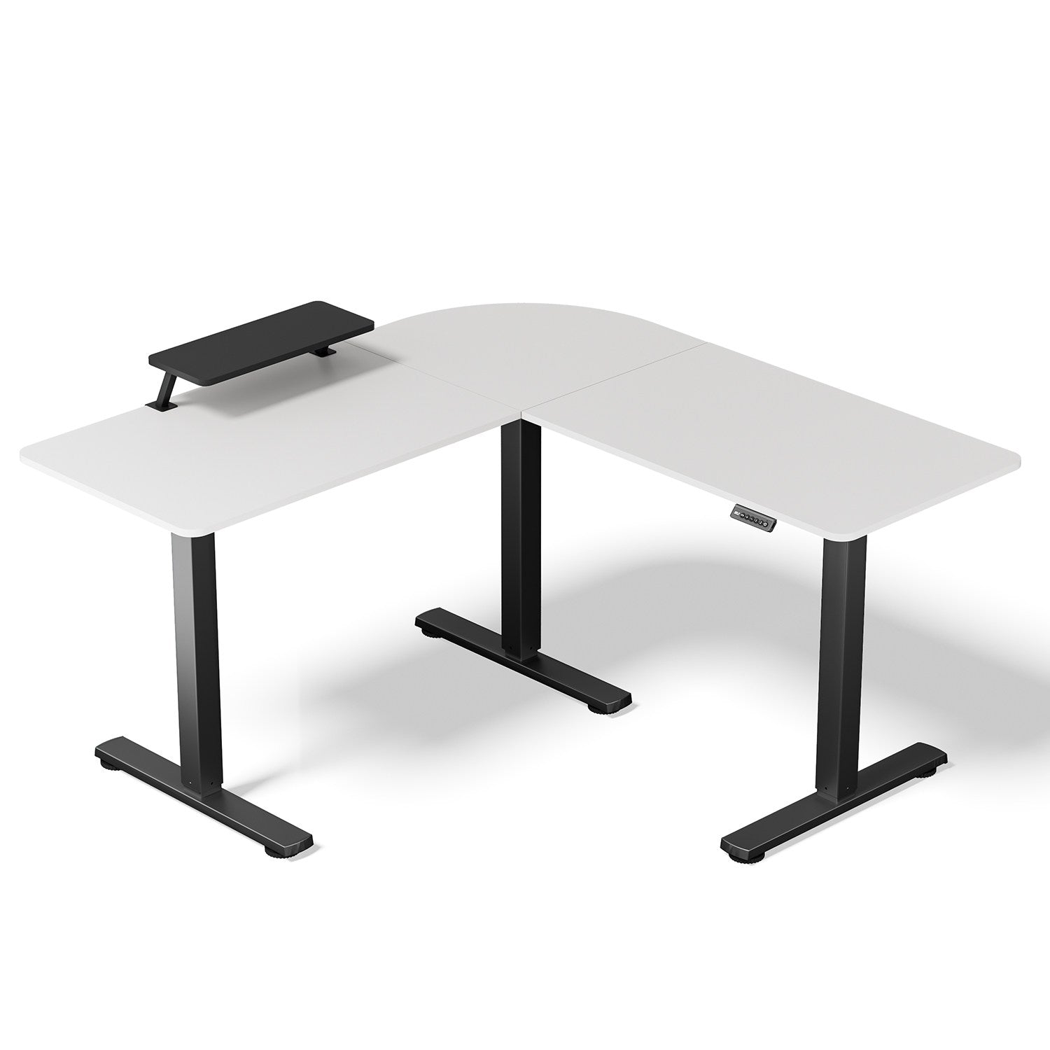 L-Form Eckschreibtisch höhenverstellbar Elektrisch Ergonomischer Stehtisch