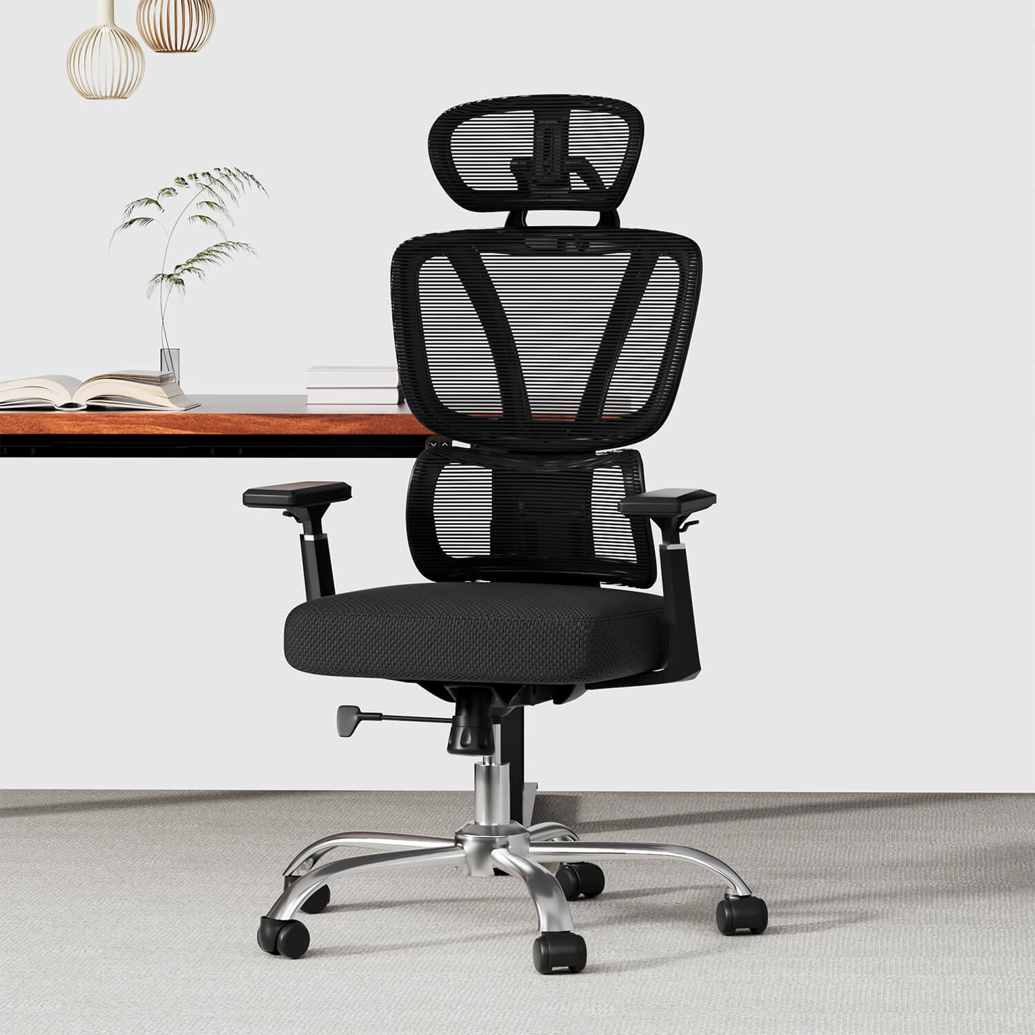 Klassischer Plus Ergonomischer Bürostühl mit Verstellbarer Lendenwirbelstutze