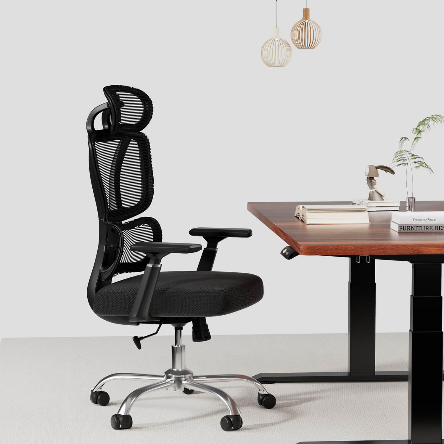 Klassischer Plus Ergonomischer Bürostühl mit Verstellbarer Lendenwirbelstutze