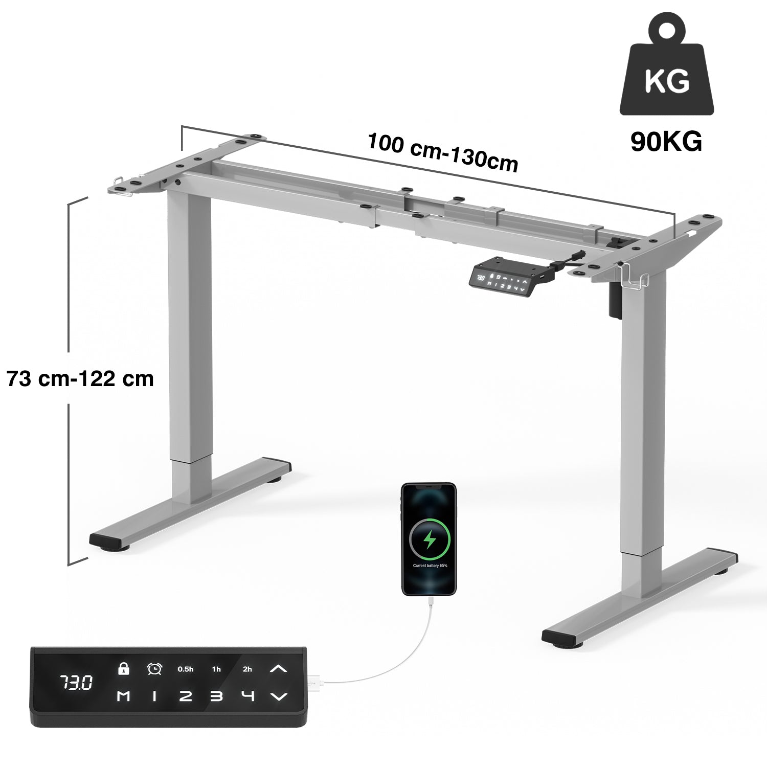 Einzelmotor Plus Höhenverstellbares Tischgestell