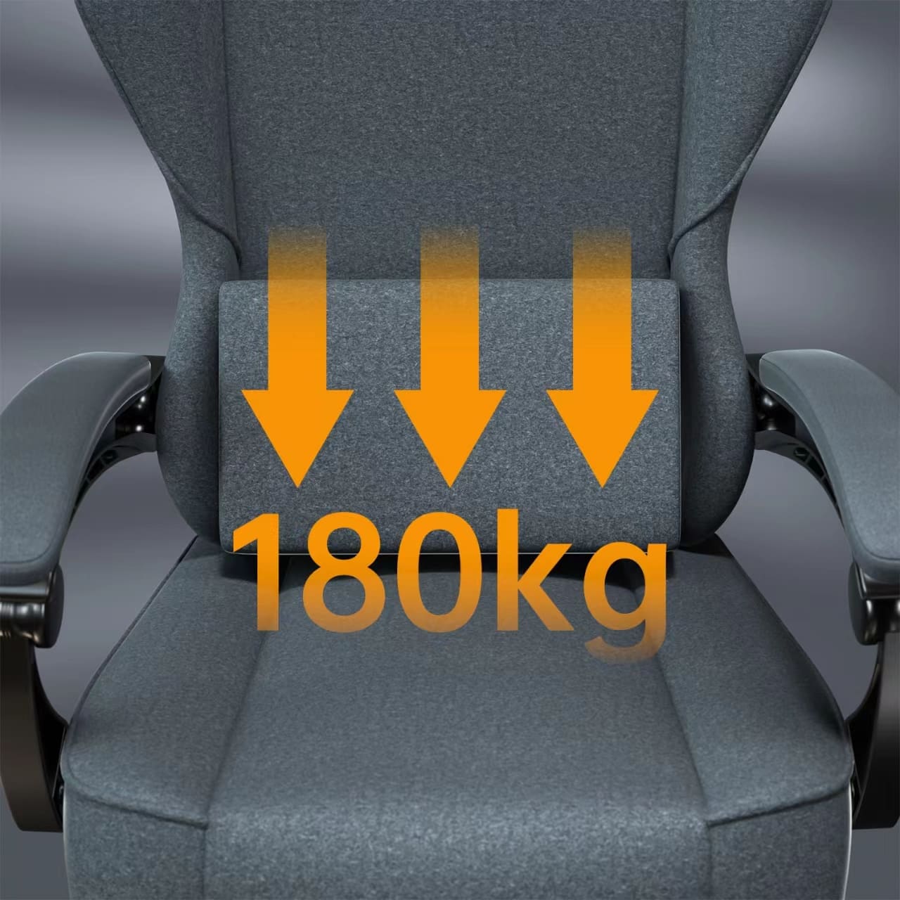 Bürostuhl mit Massage Lendenkissen, Ergonomischer Gaming Stuhl