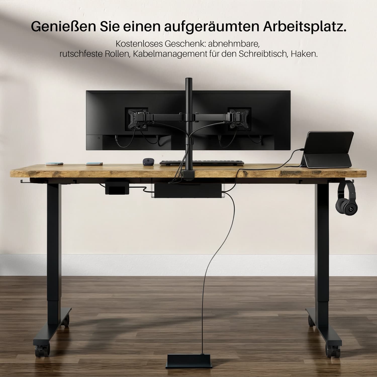 Furniwell Dual Ultra E2 Serie Höhenverstellbares Tischgestell