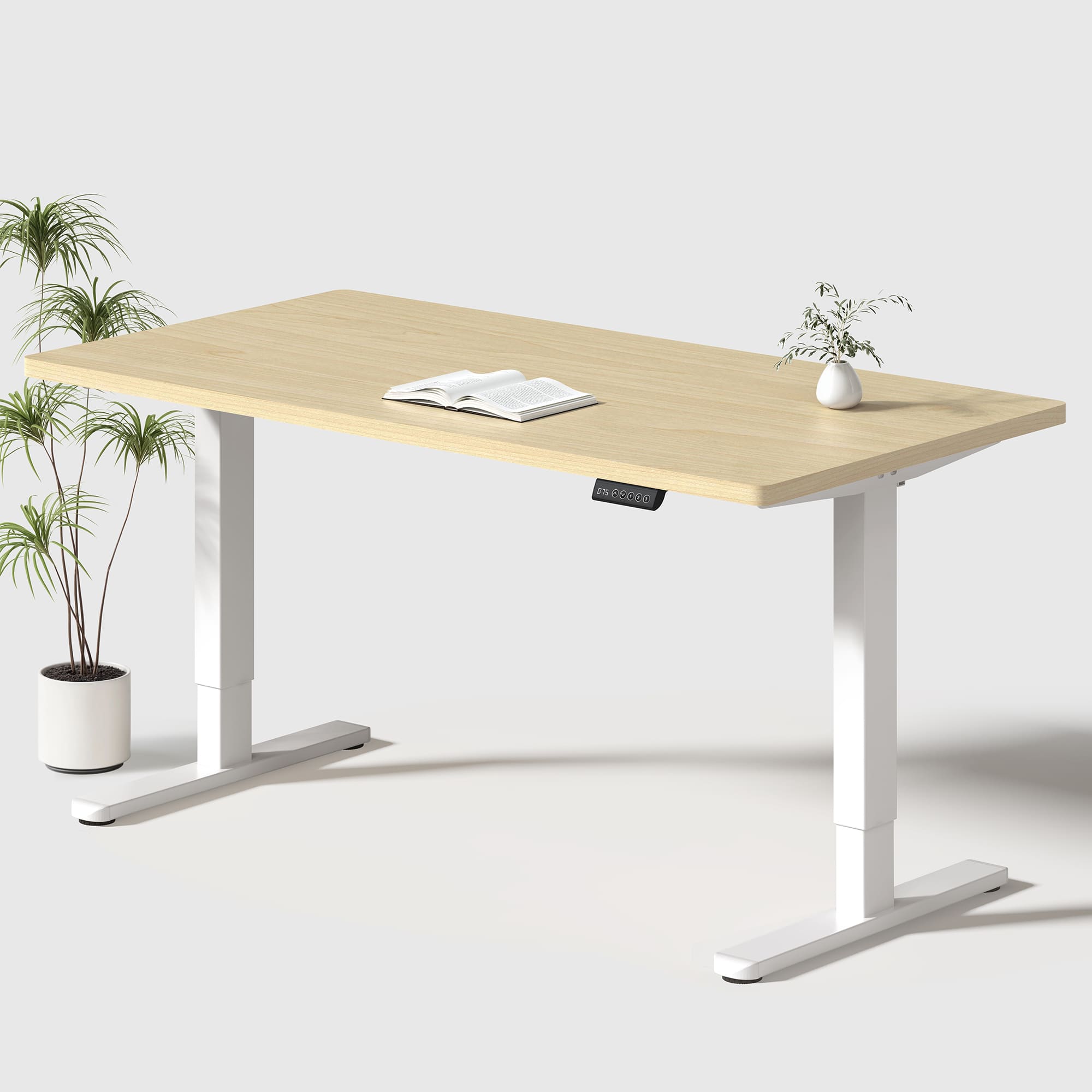 Basic Höhenverstellbarer Schreibtisch mit Entire Board Desktop