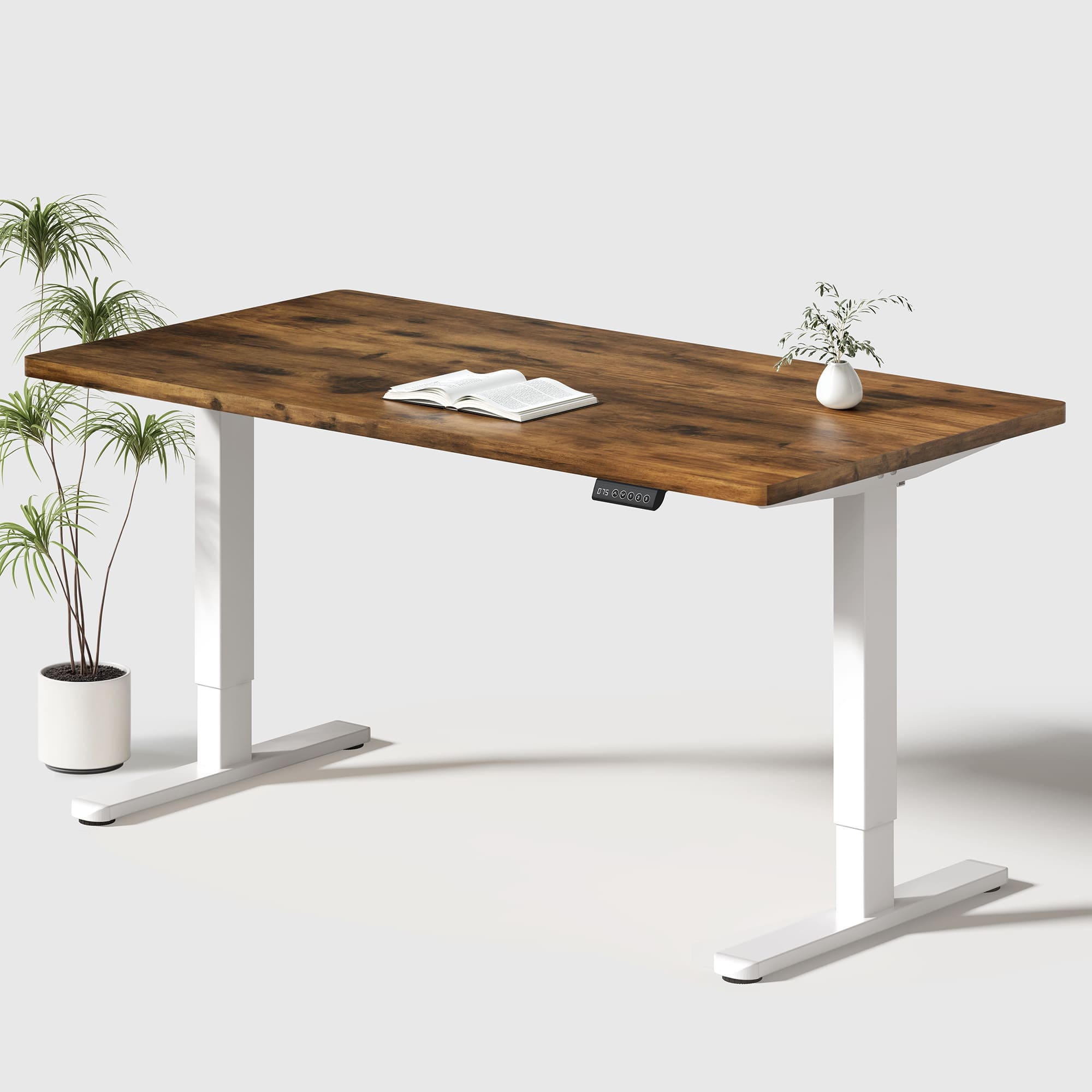 Basic Höhenverstellbarer Schreibtisch mit Entire Board Desktop