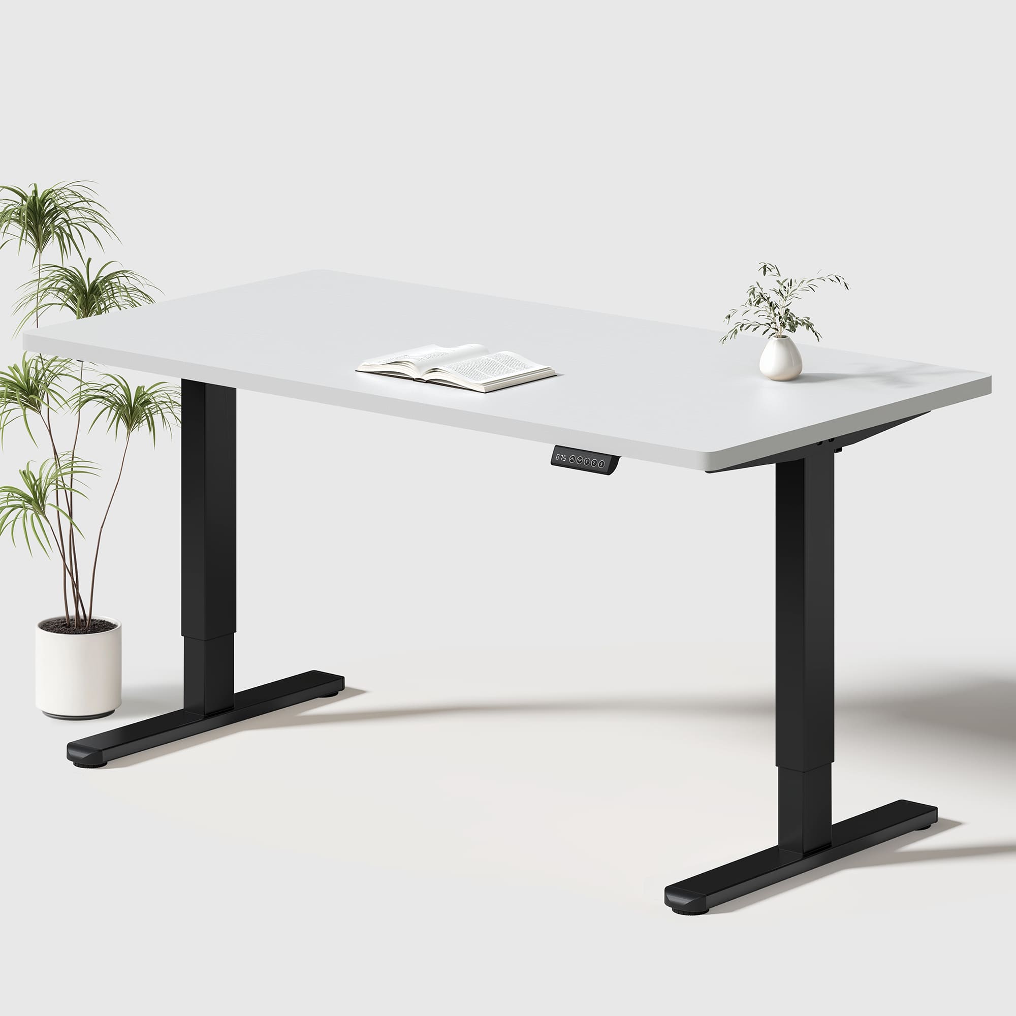 Basic Höhenverstellbarer Schreibtisch mit Entire Board Desktop