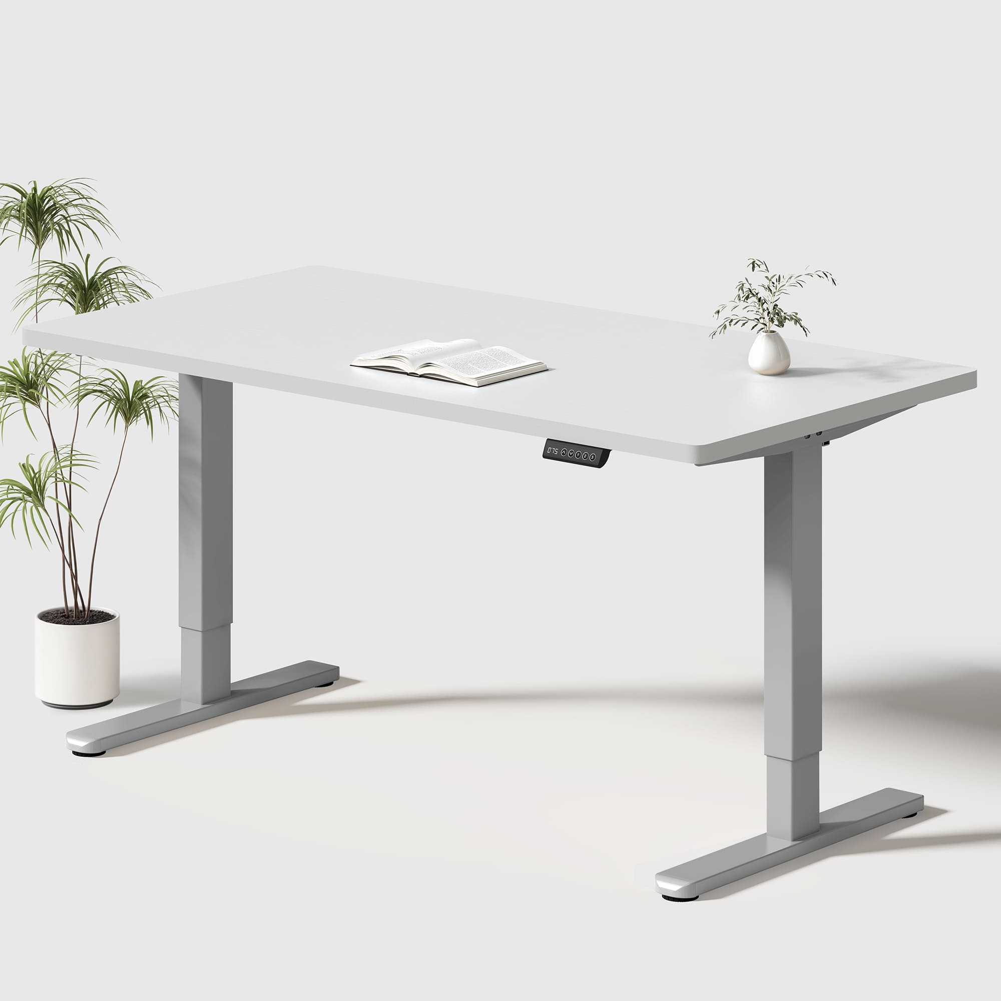 Basic Höhenverstellbarer Schreibtisch mit Entire Board Desktop