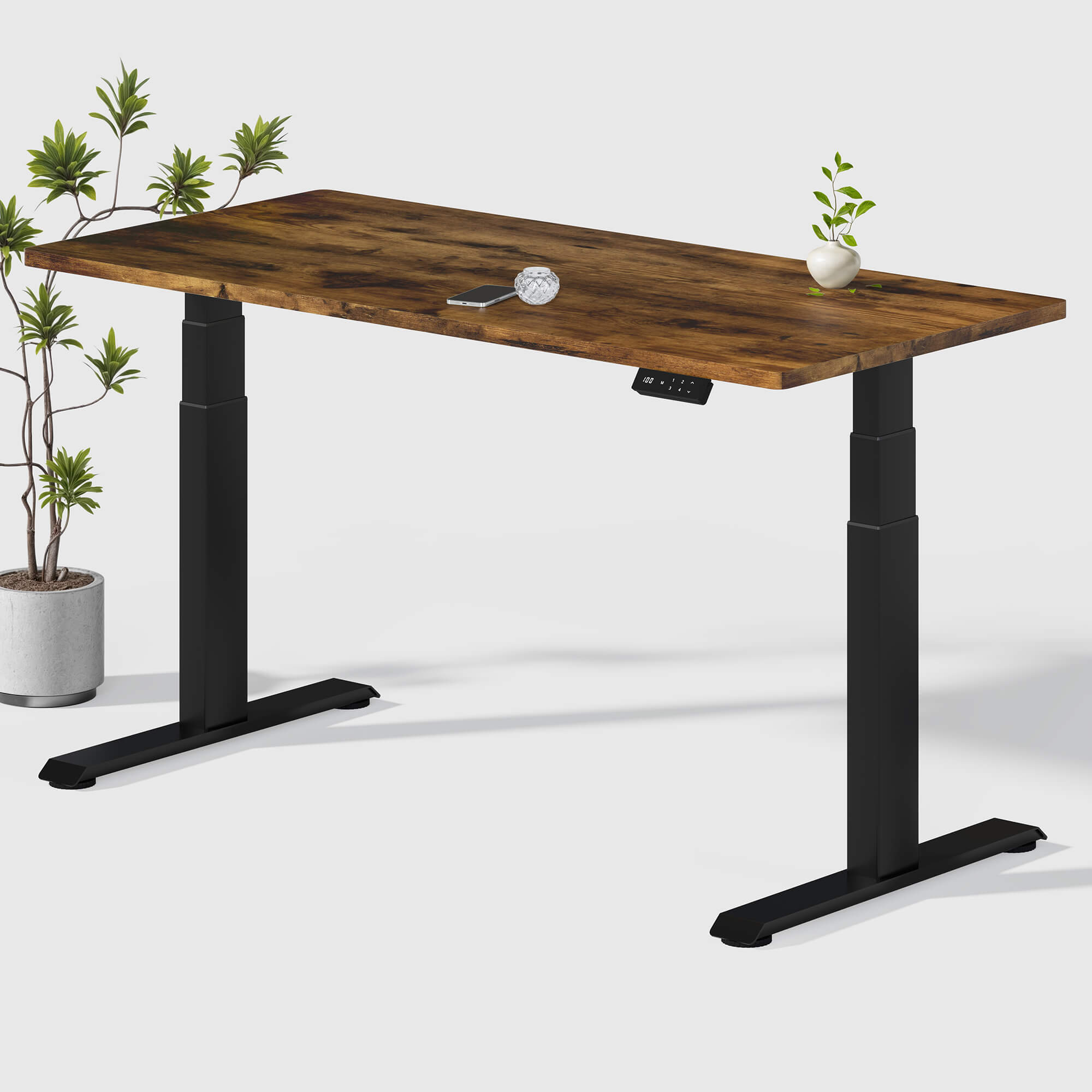 Dual Ultra X Tischgestell mit Premium Elektrisch Höhenverstellbarer Schreibtisch