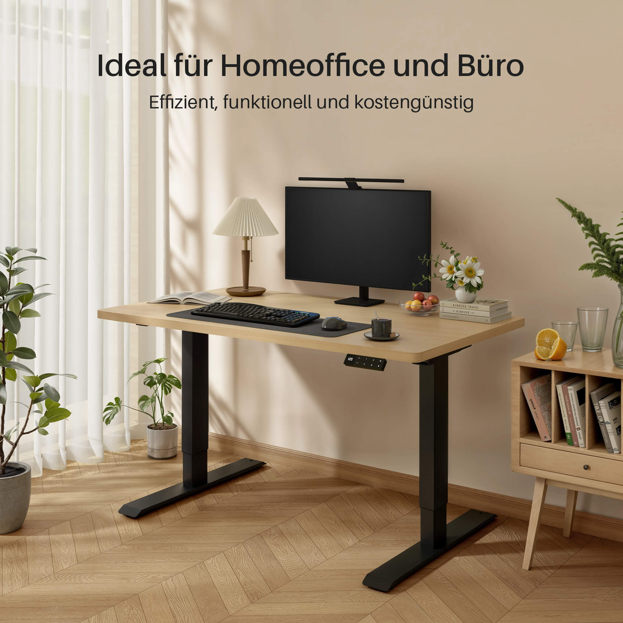 Dual Ultra Tischgestell mit Premium Elektrisch Höhenverstellbarer Schreibtisch