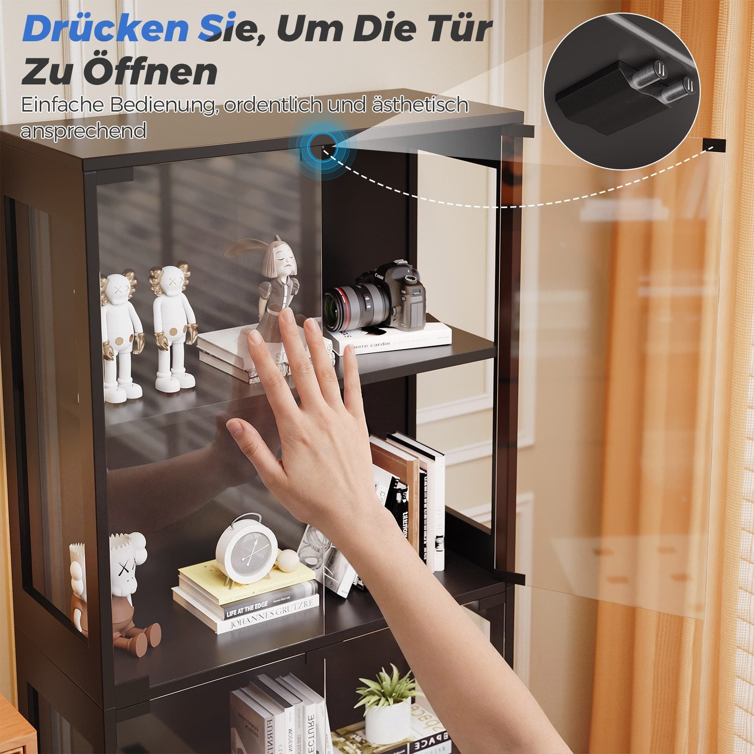 RGB-Glasvitrine mit App-Steuerung