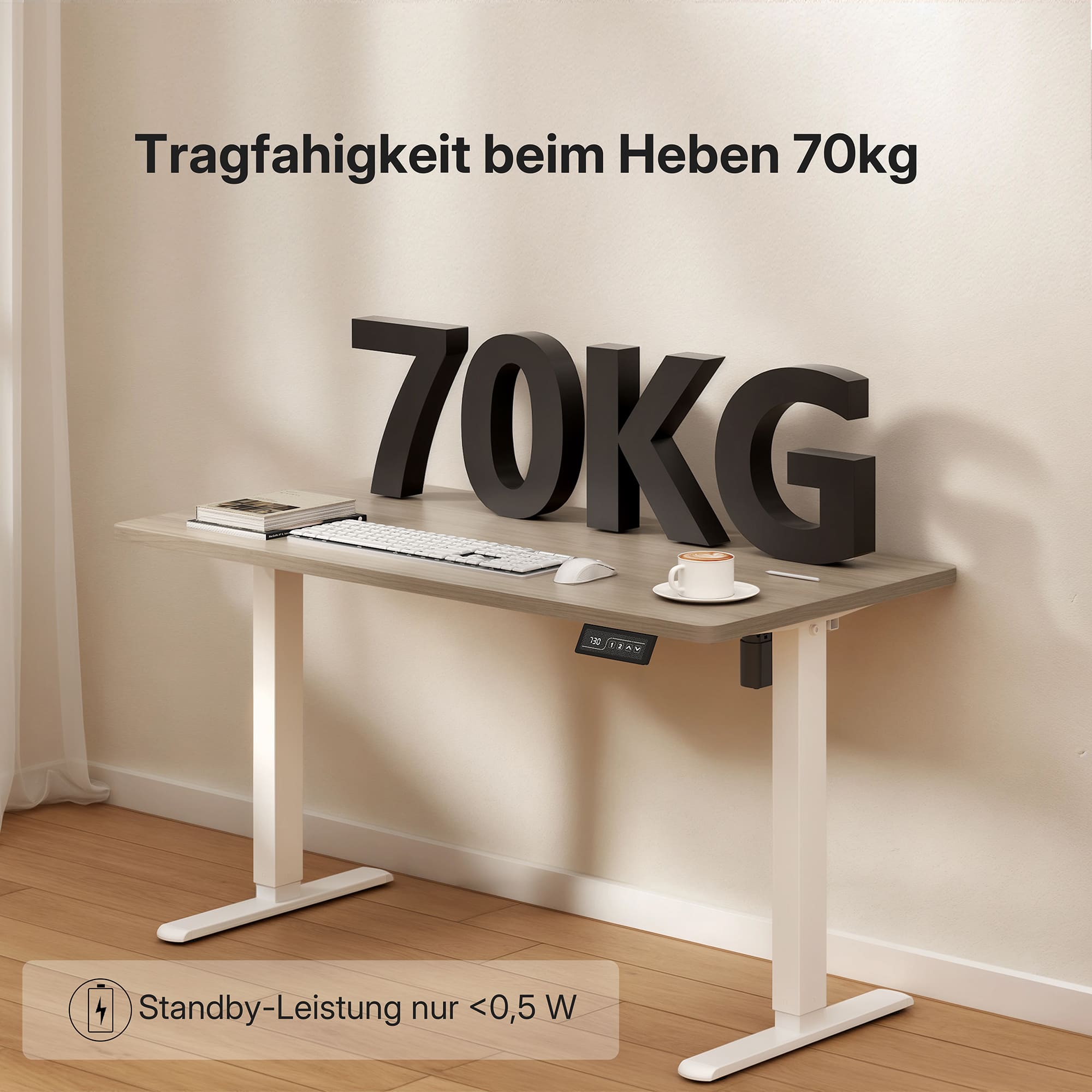 Economy Solid Elektrisch Höhenverstellbarer Schreibtisch