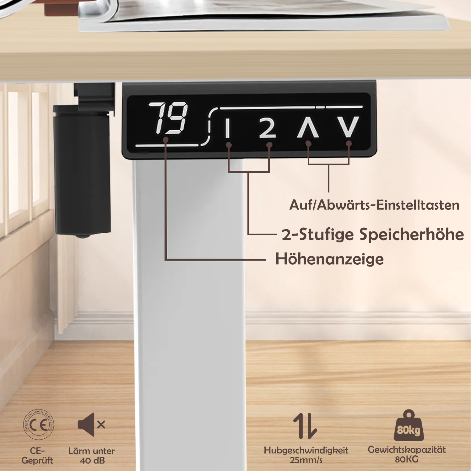 Economy Elektrisch Höhenverstellbarer Schreibtisch