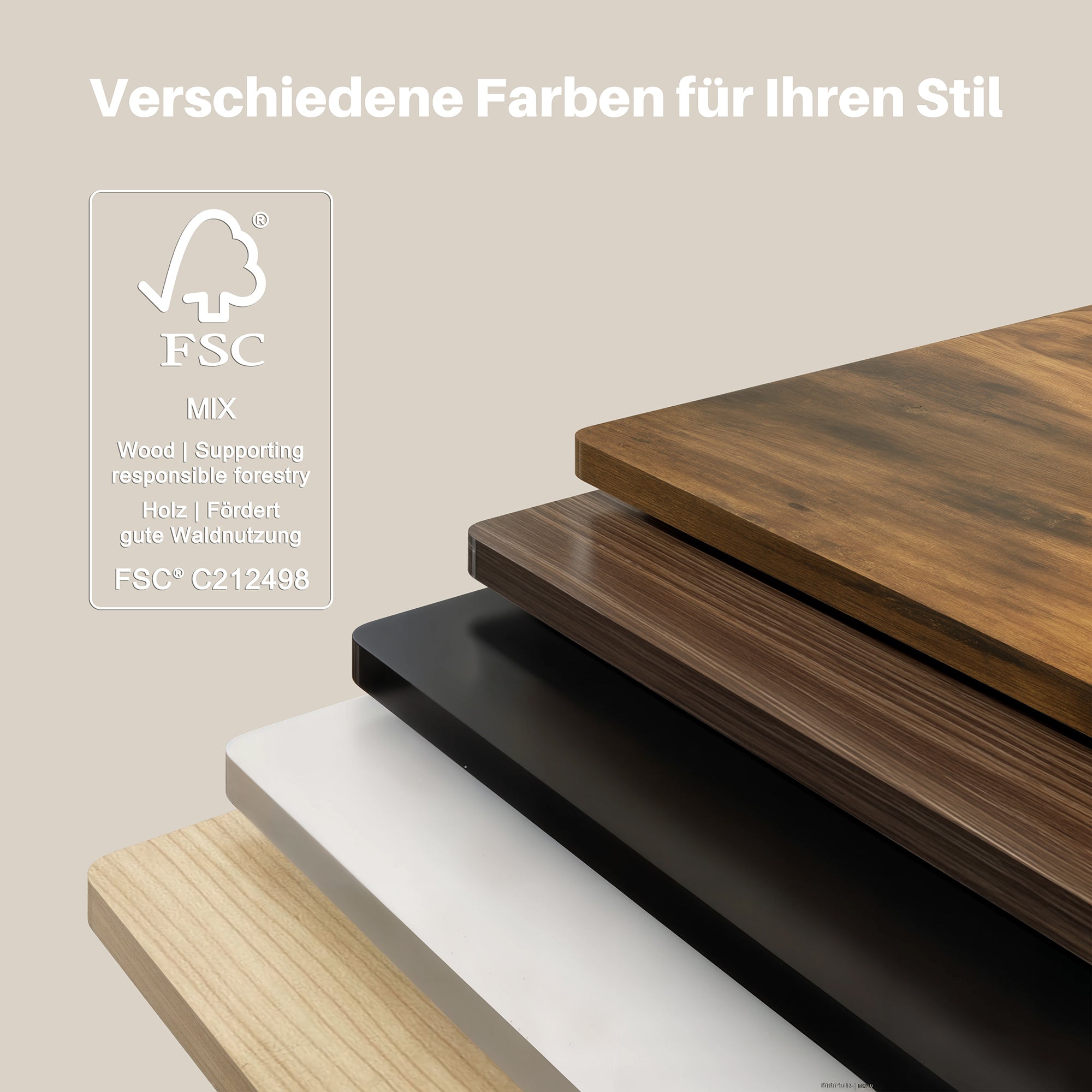 Basic Höhenverstellbarer Schreibtisch mit Entire Board Desktop