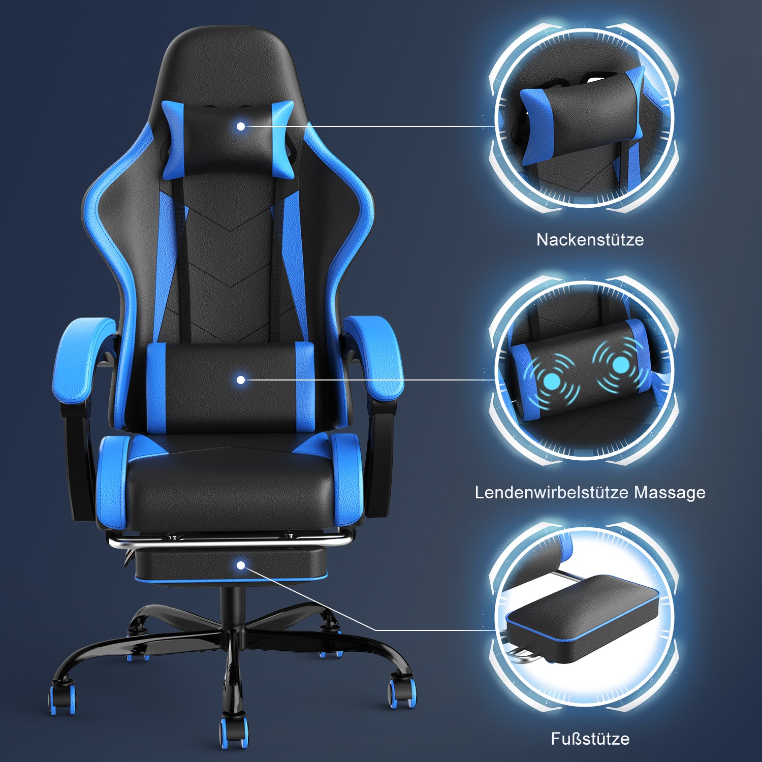 Klassischer Ergonomischer Gaming Stuhl
