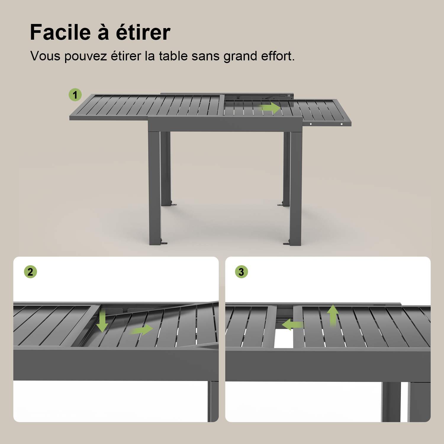 4-6 Sitzer Gartentisch Set