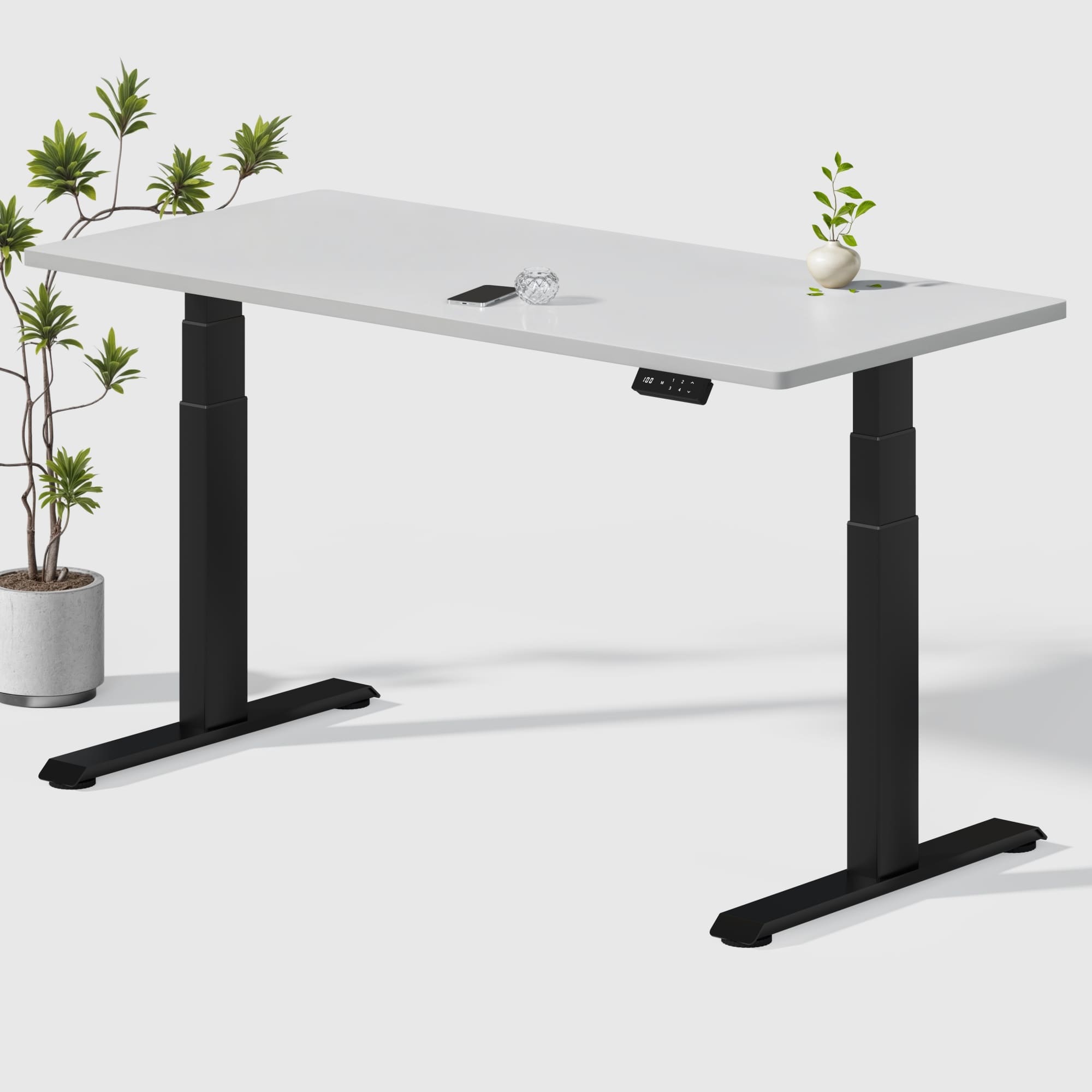 Dual Ultra X Tischgestell mit Premium Elektrisch Höhenverstellbarer Schreibtisch