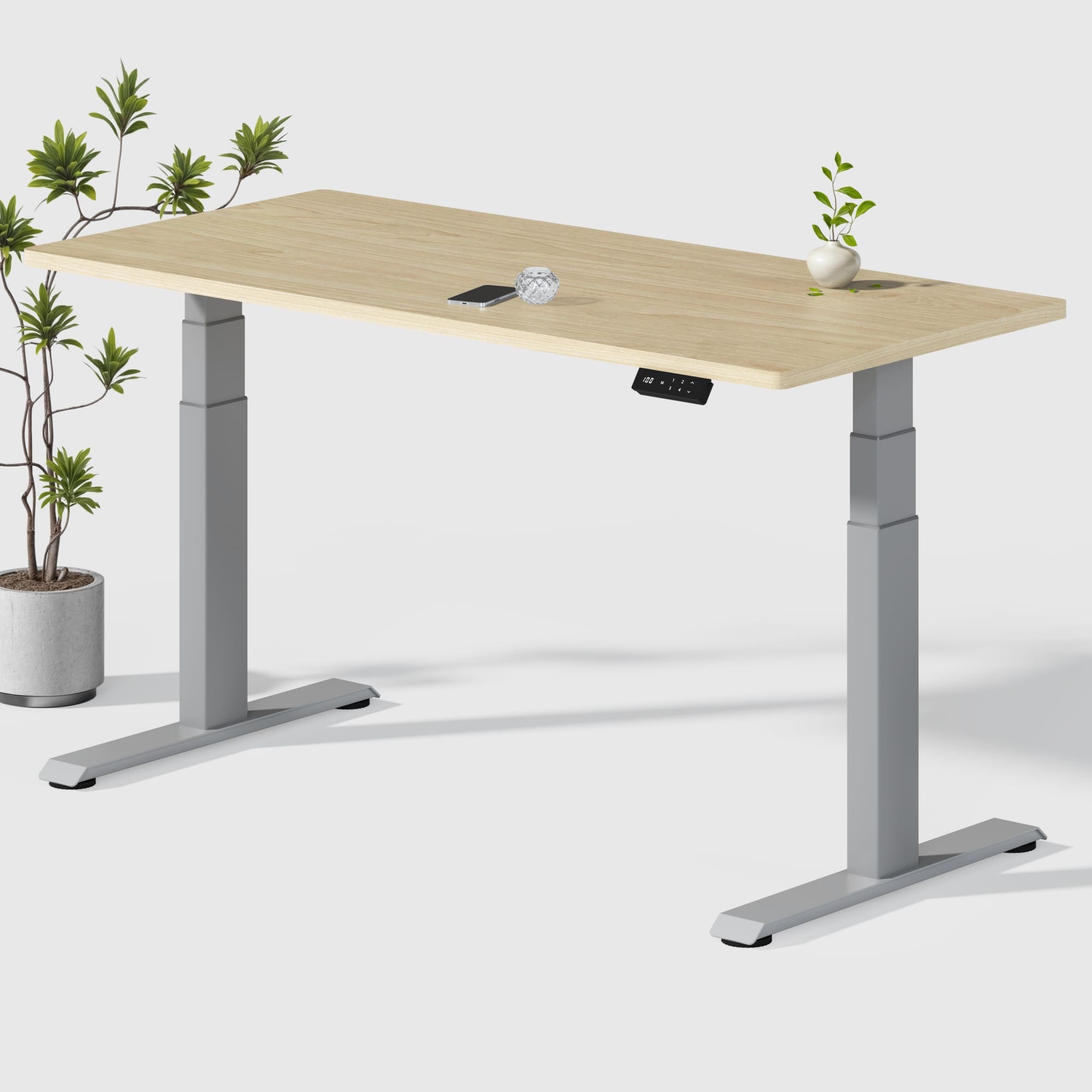 Dual Ultra X Tischgestell mit Premium Elektrisch Höhenverstellbarer Schreibtisch