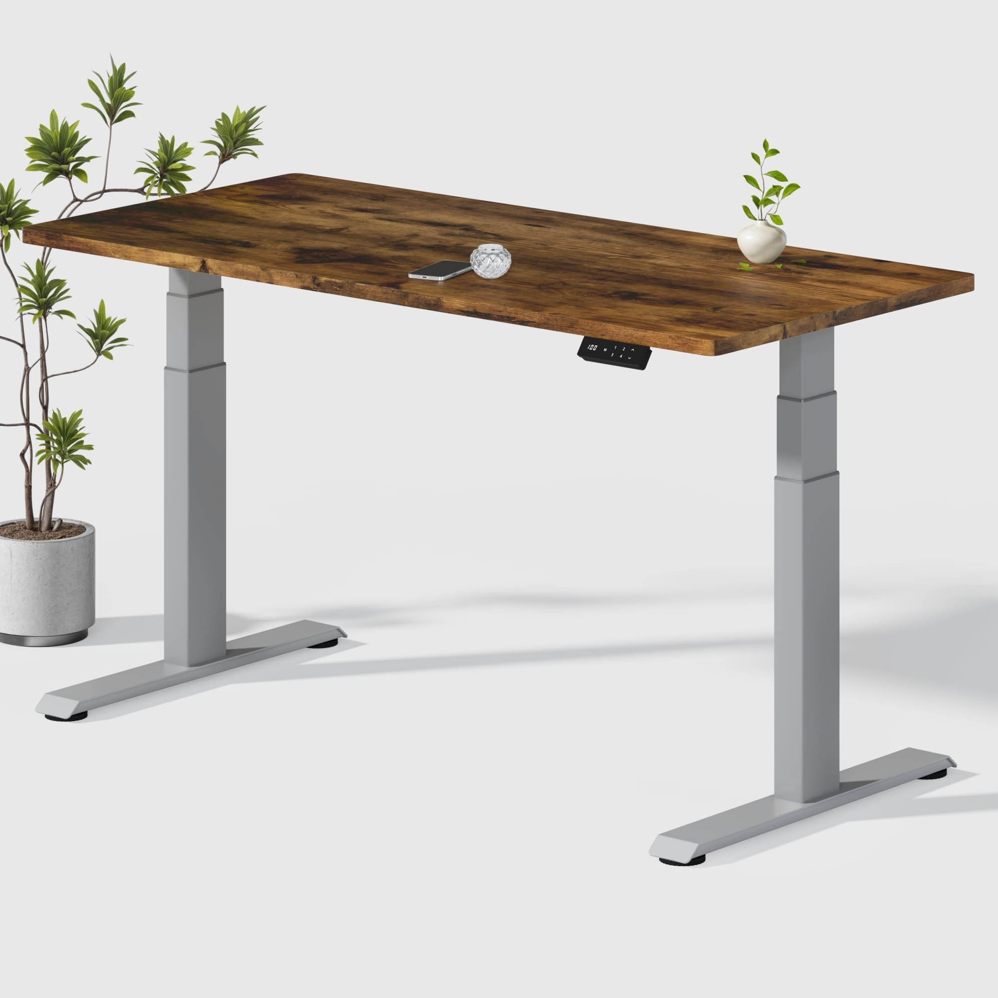 Dual Ultra X Tischgestell mit Premium Elektrisch Höhenverstellbarer Schreibtisch