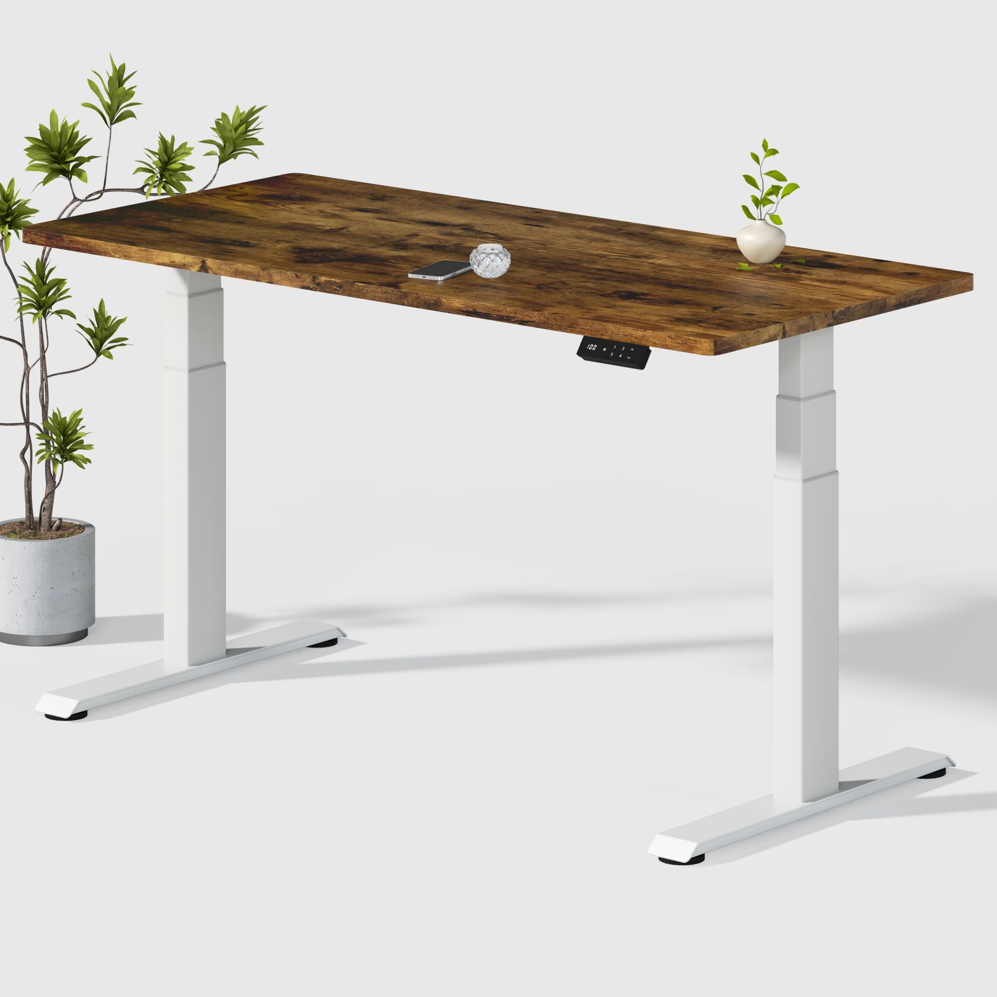 Dual Ultra X Tischgestell mit Premium Elektrisch Höhenverstellbarer Schreibtisch