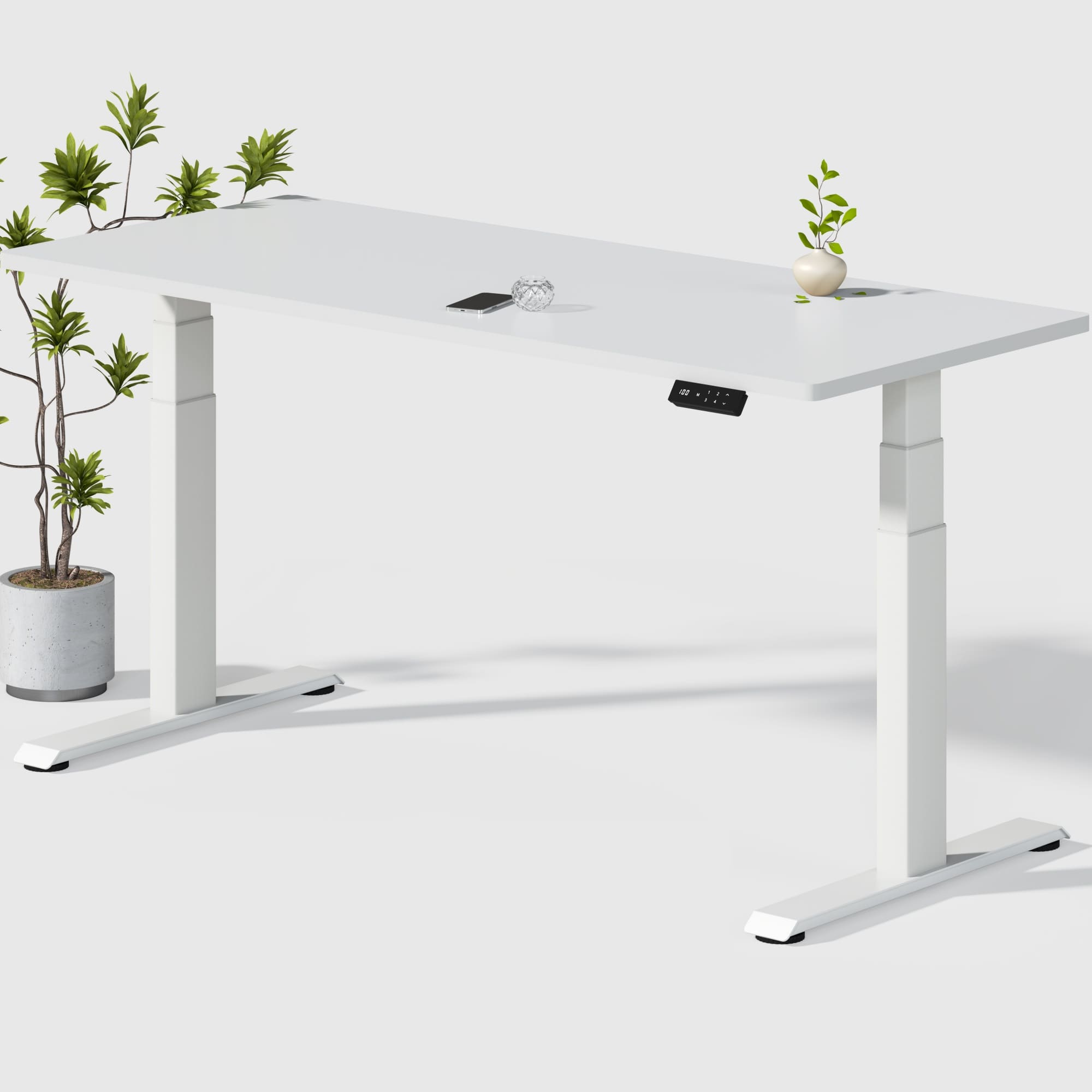 Dual Ultra X Tischgestell mit Premium Elektrisch Höhenverstellbarer Schreibtisch