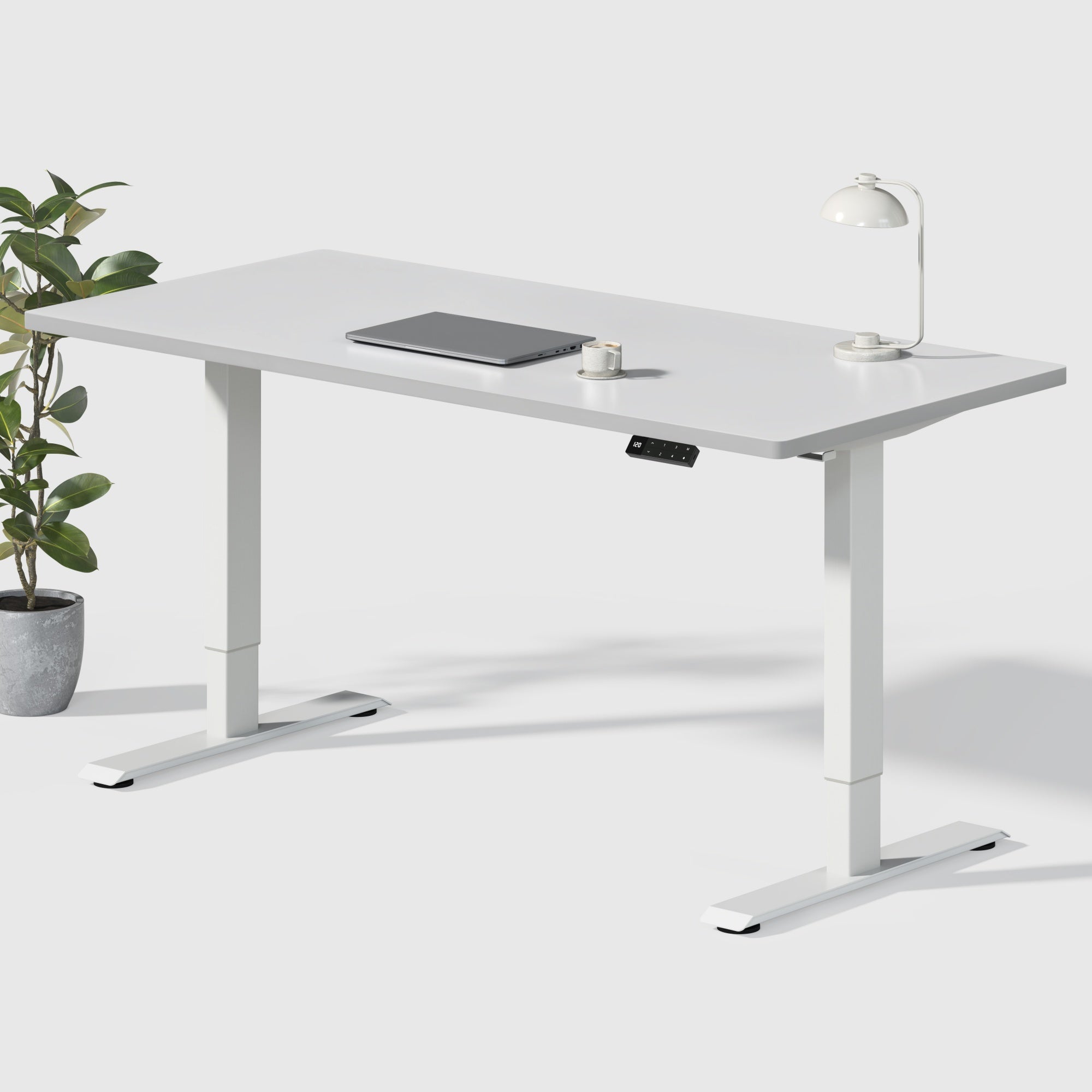 Dual Ultra Tischgestell mit Premium Elektrisch Höhenverstellbarer Schreibtisch