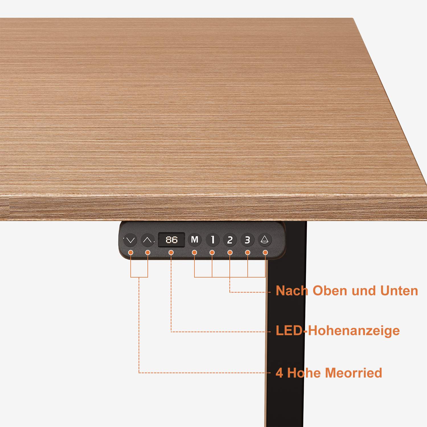 Dual Ultra Tischgestell mit Premium Elektrisch Höhenverstellbarer Schreibtisch