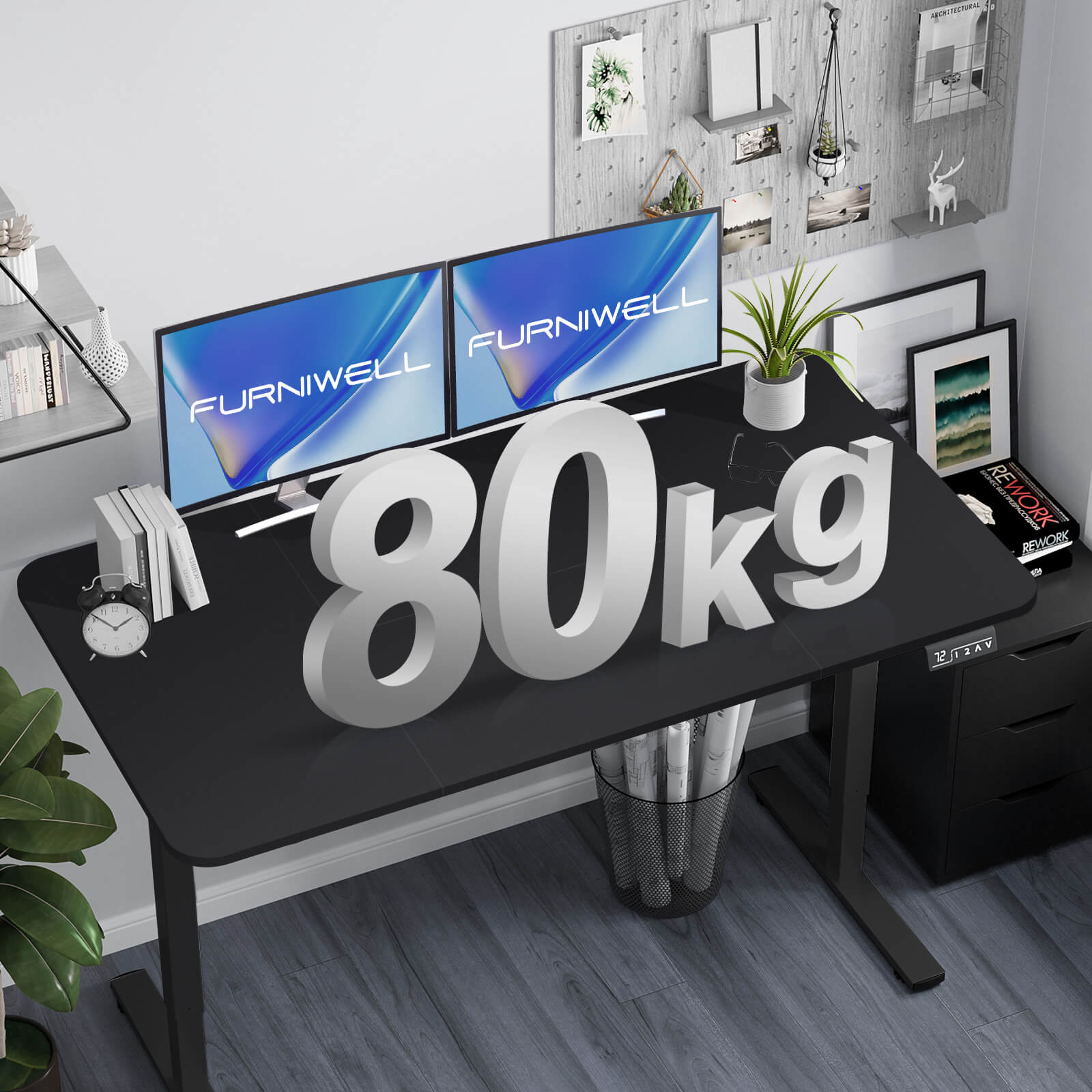 Elektrisch Höhenverstellbarer Schreibtisch 120X60 cm