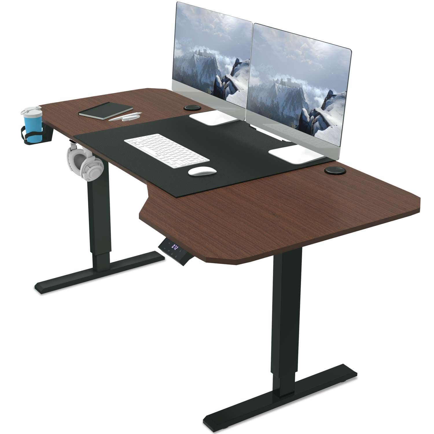 L-förmiger Höhenverstellbarer Schreibtisch 160X75 cm