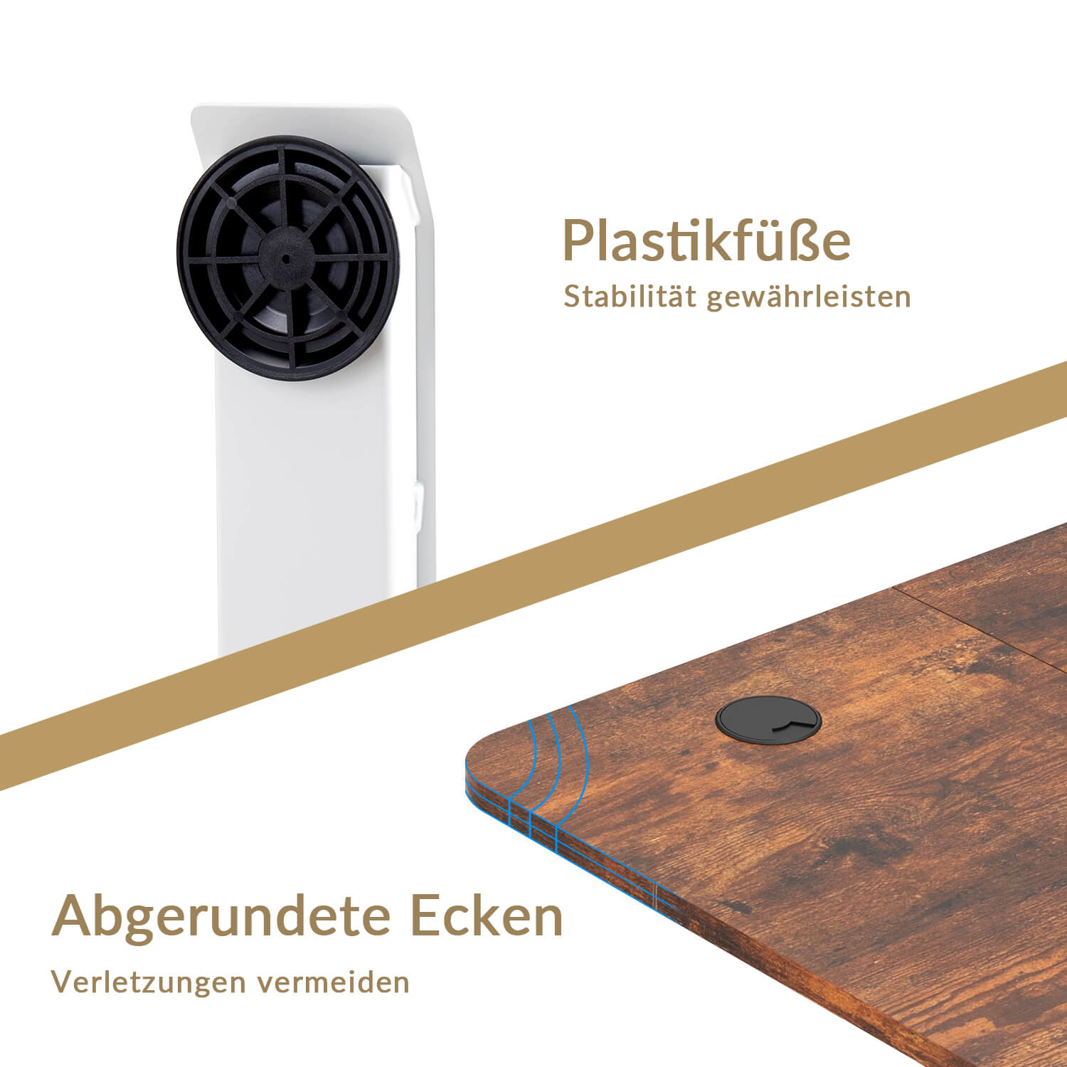 Elektrisch Höhenverstellbarer Schreibtisch 140X70 cm