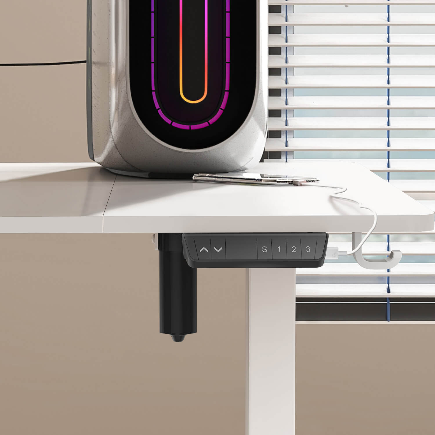 Elektrisch Höhenverstellbarer Schreibtisch 140X70 cm