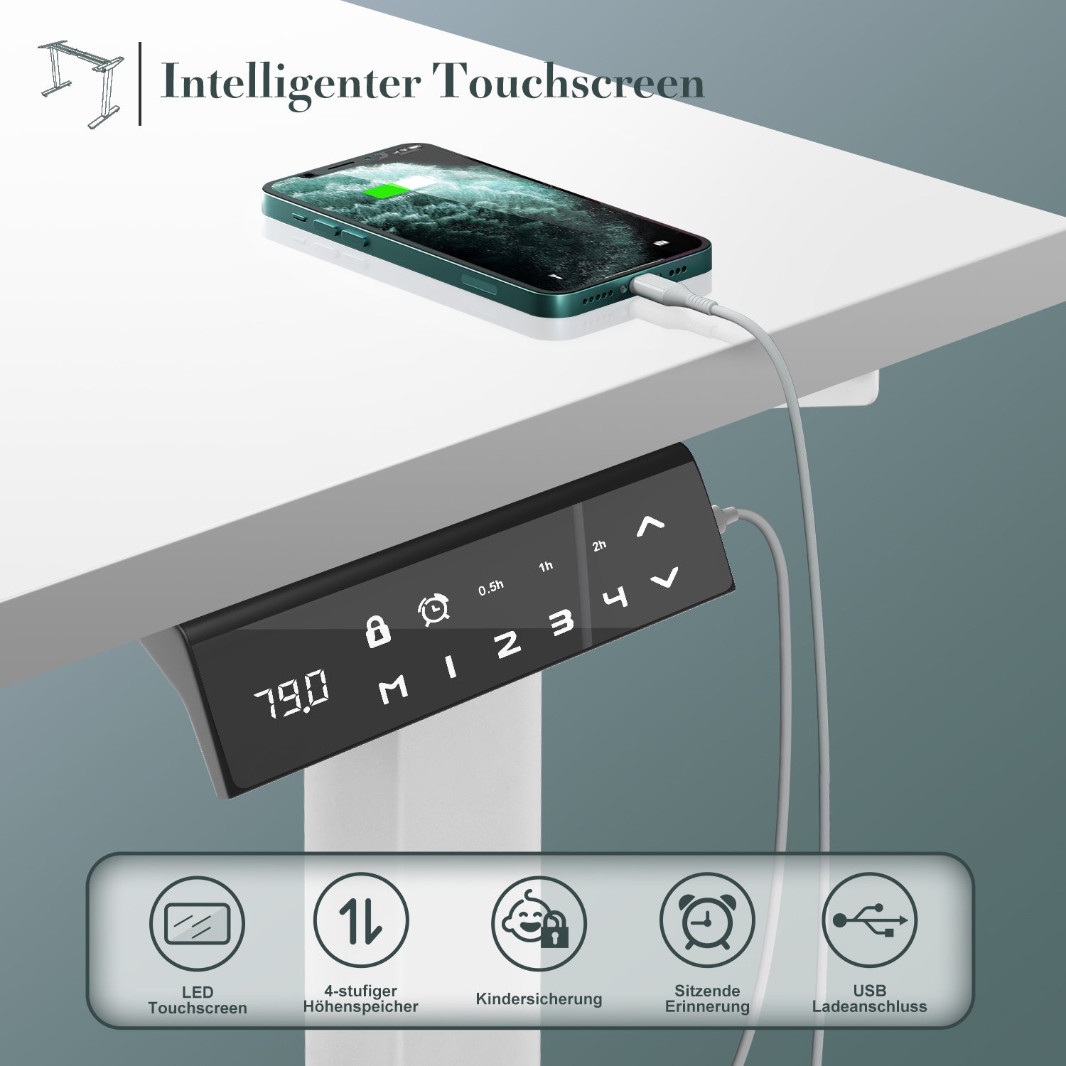 Einzelmotor Plus Höhenverstellbares Tischgestell