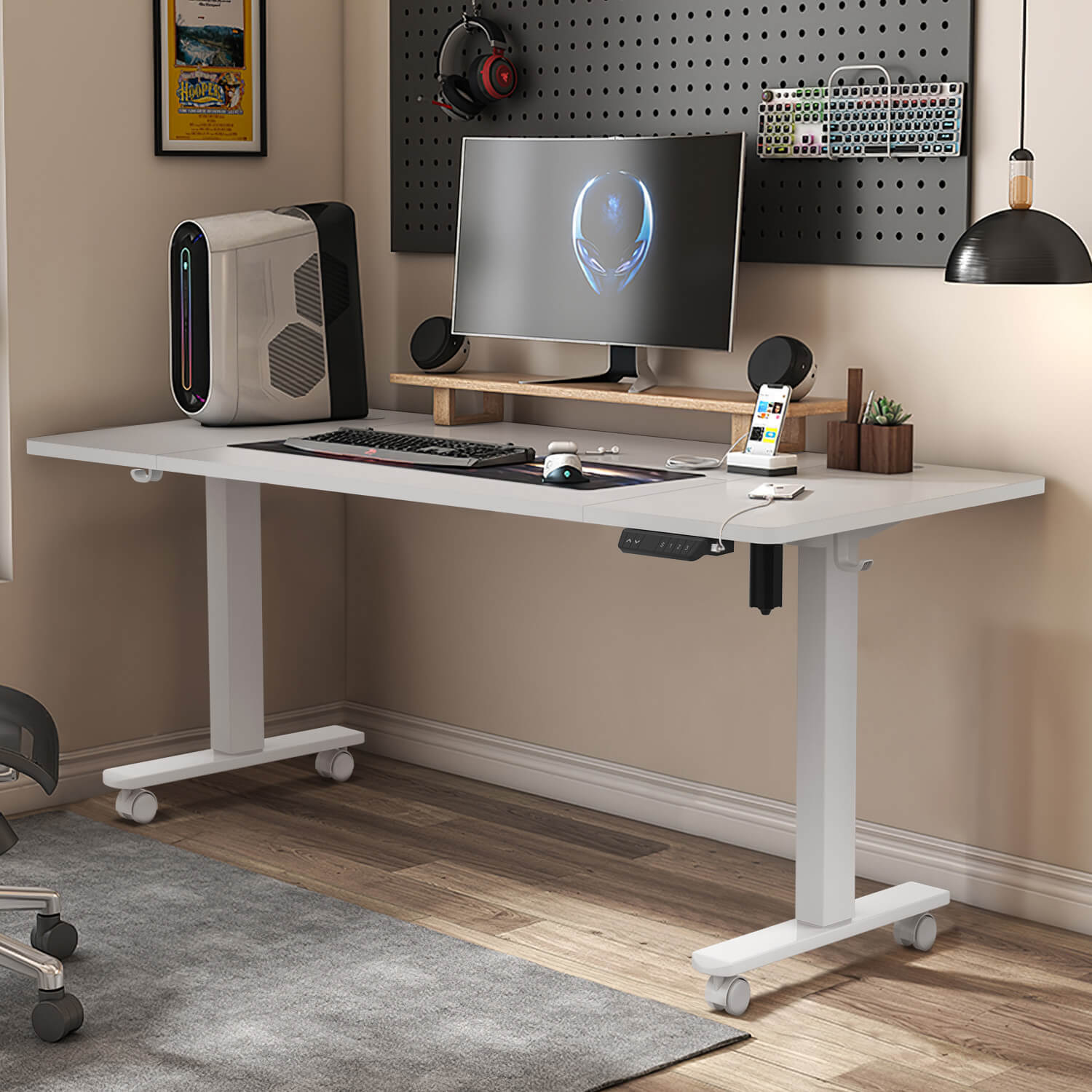 Elektrisch Höhenverstellbarer Schreibtisch 140X70 cm