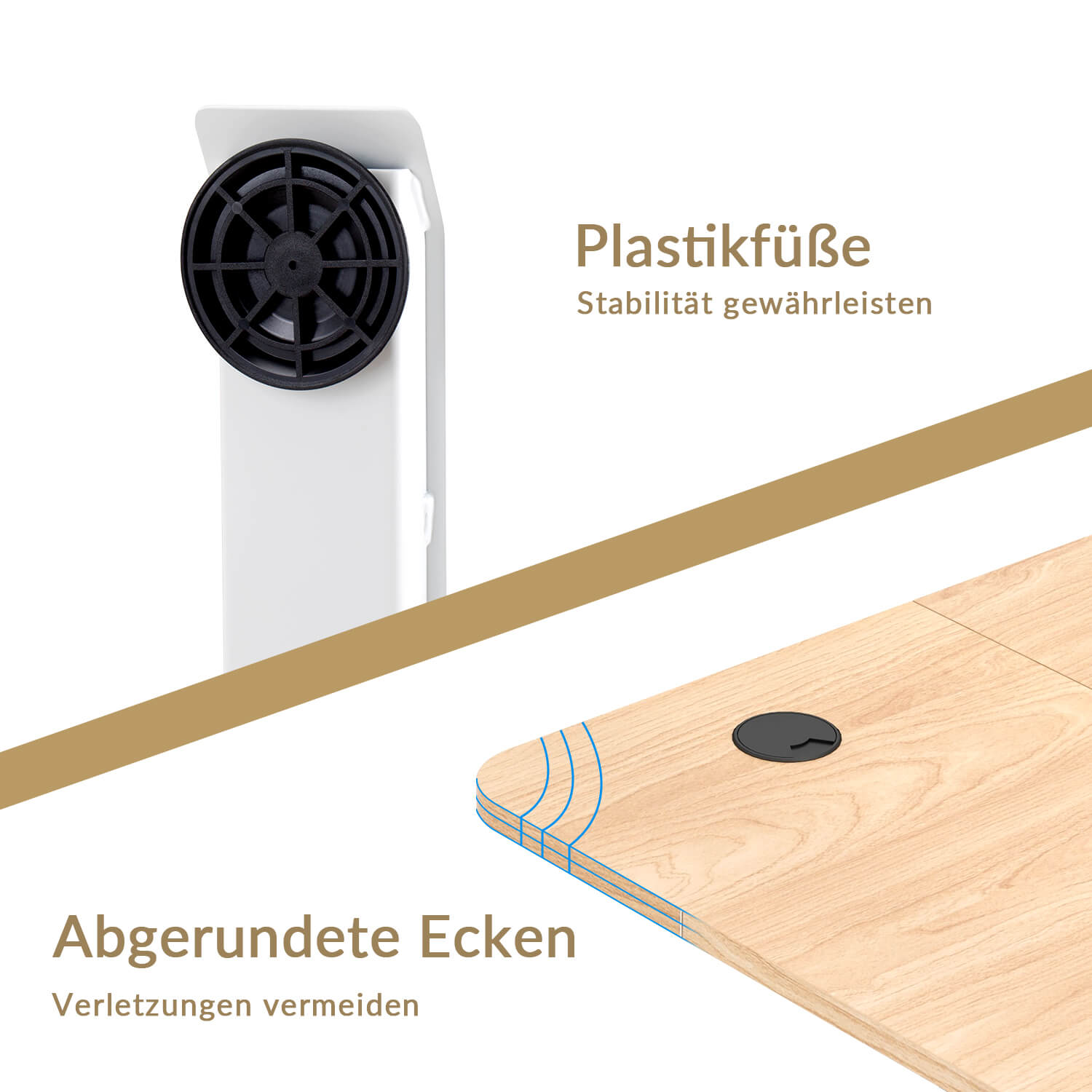 Elektrisch Höhenverstellbarer Schreibtisch 140X70 cm