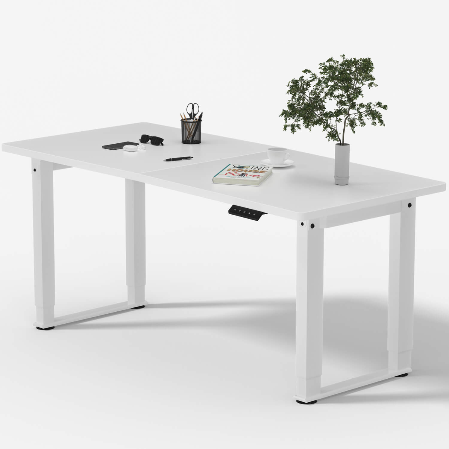Doppelmotor Elektrisch Verstellbares Tisch mit 4-Beinen