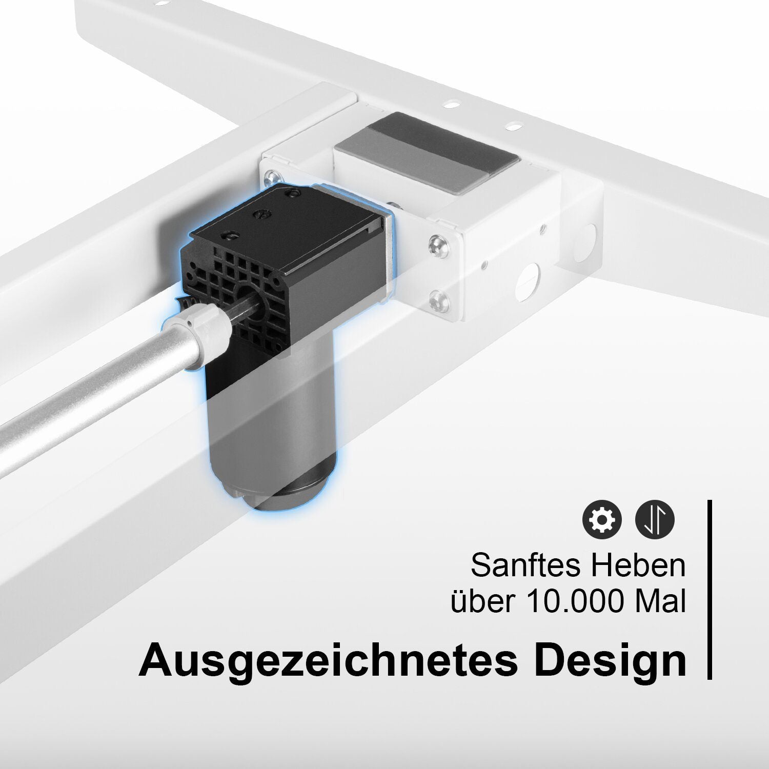 Elektrisch Höhenverstellbarer Schreibtisch 140X70 cm
