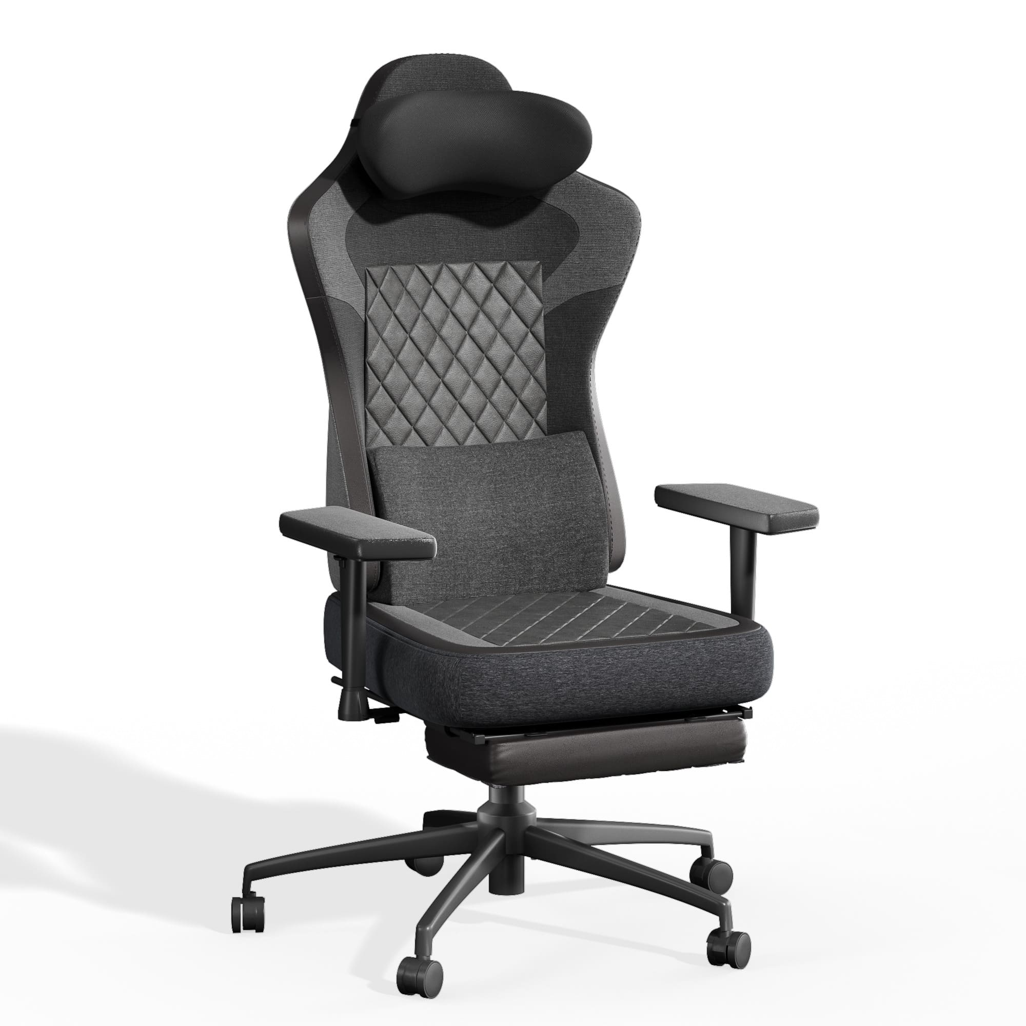 Bürostuhl mit Fußstütze, Ergonomischer Gaming Stuhl