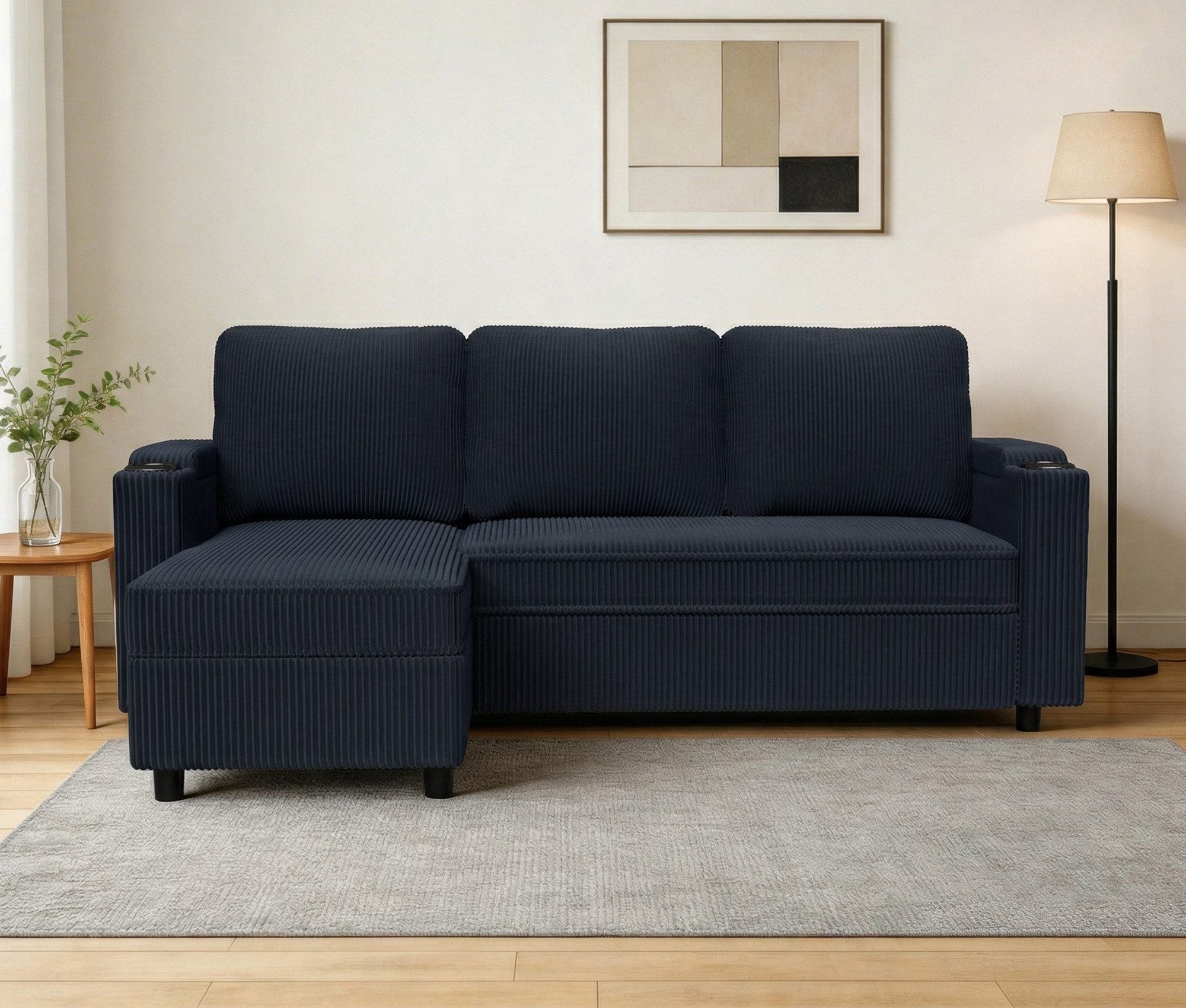 Eck-Schlafsofa mit Schlaffunktion