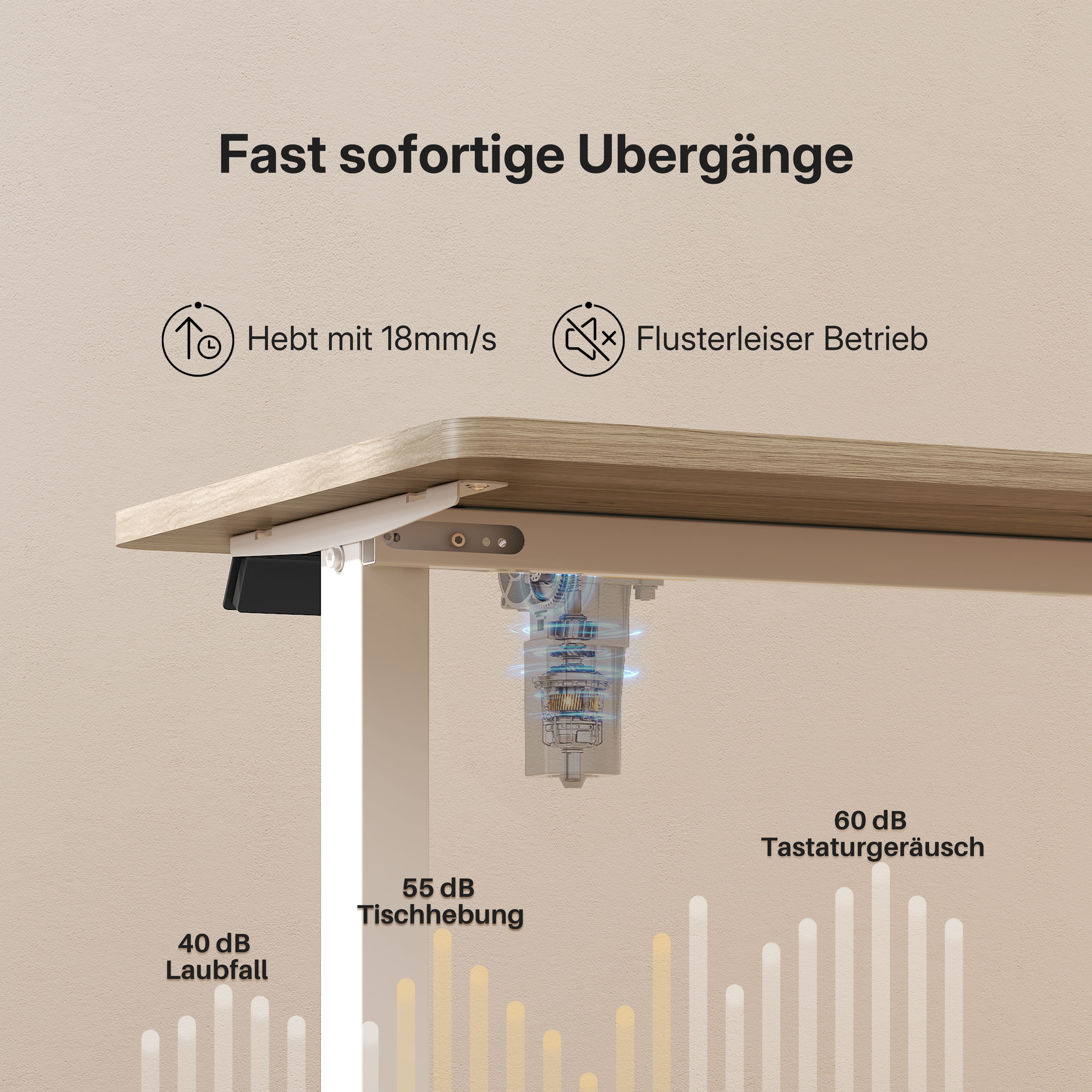 Economy Solid Elektrisch Höhenverstellbarer Schreibtisch