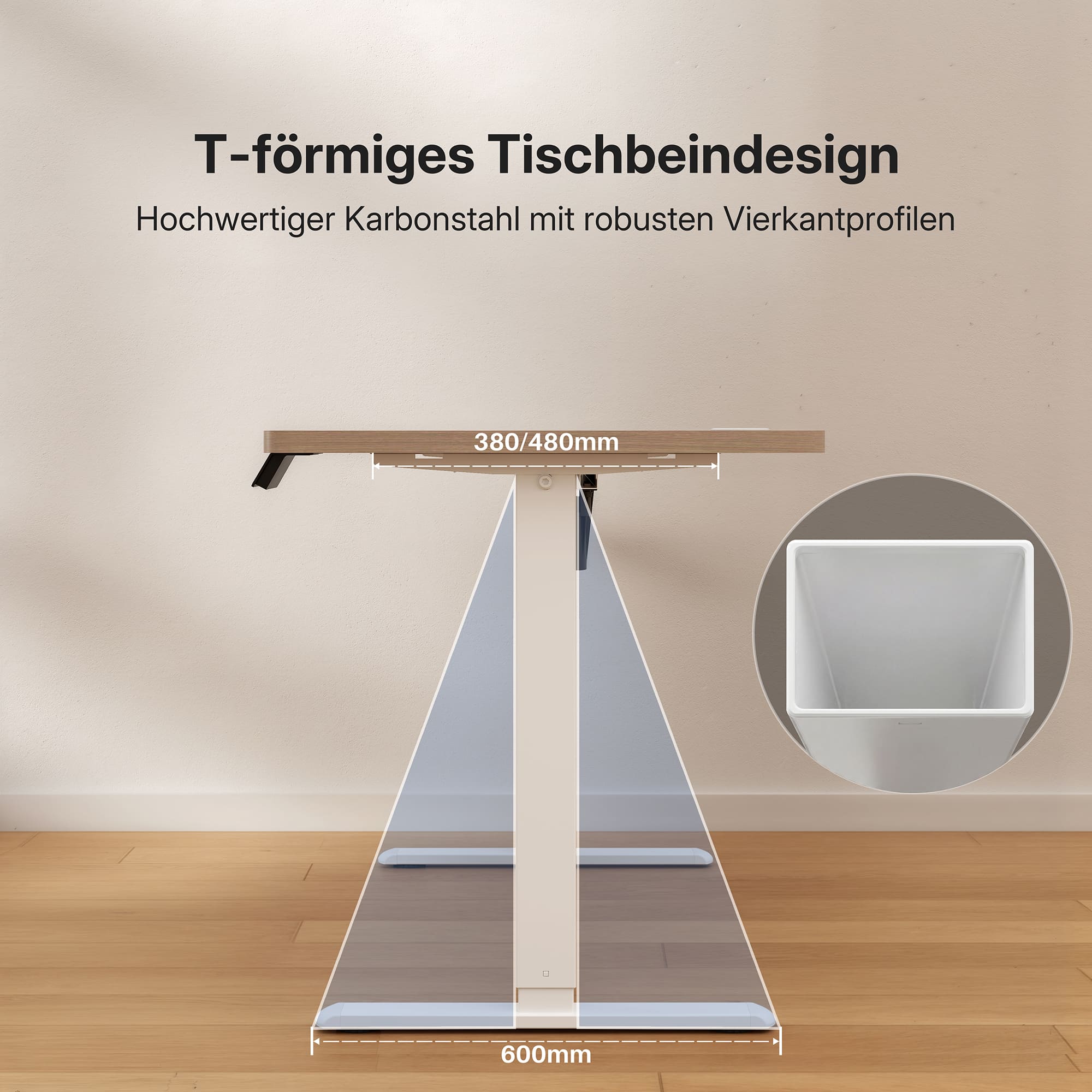 Economy Solid Elektrisch Höhenverstellbarer Schreibtisch