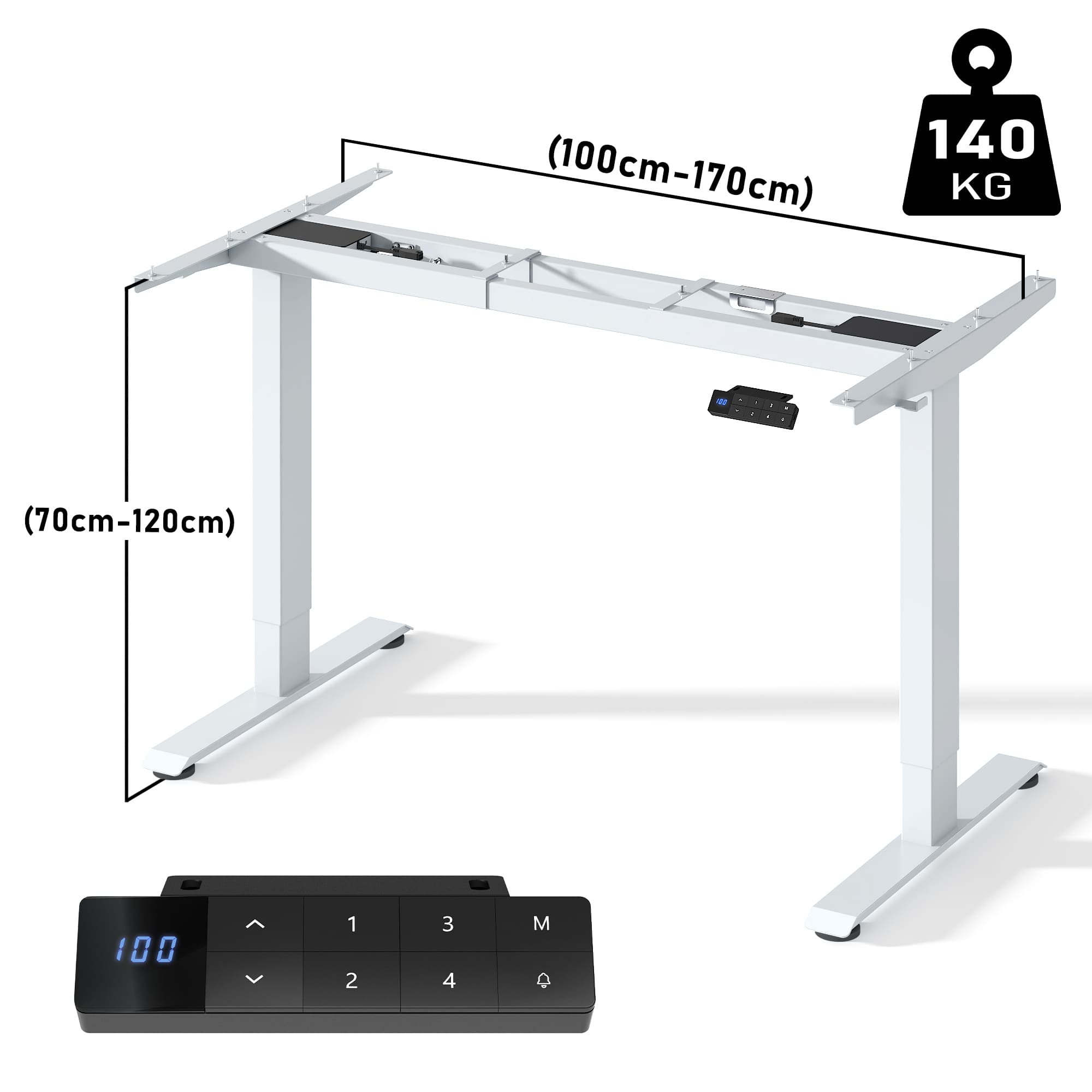 Furniwell Dual Ultra Höhenverstellbares Tischgestell