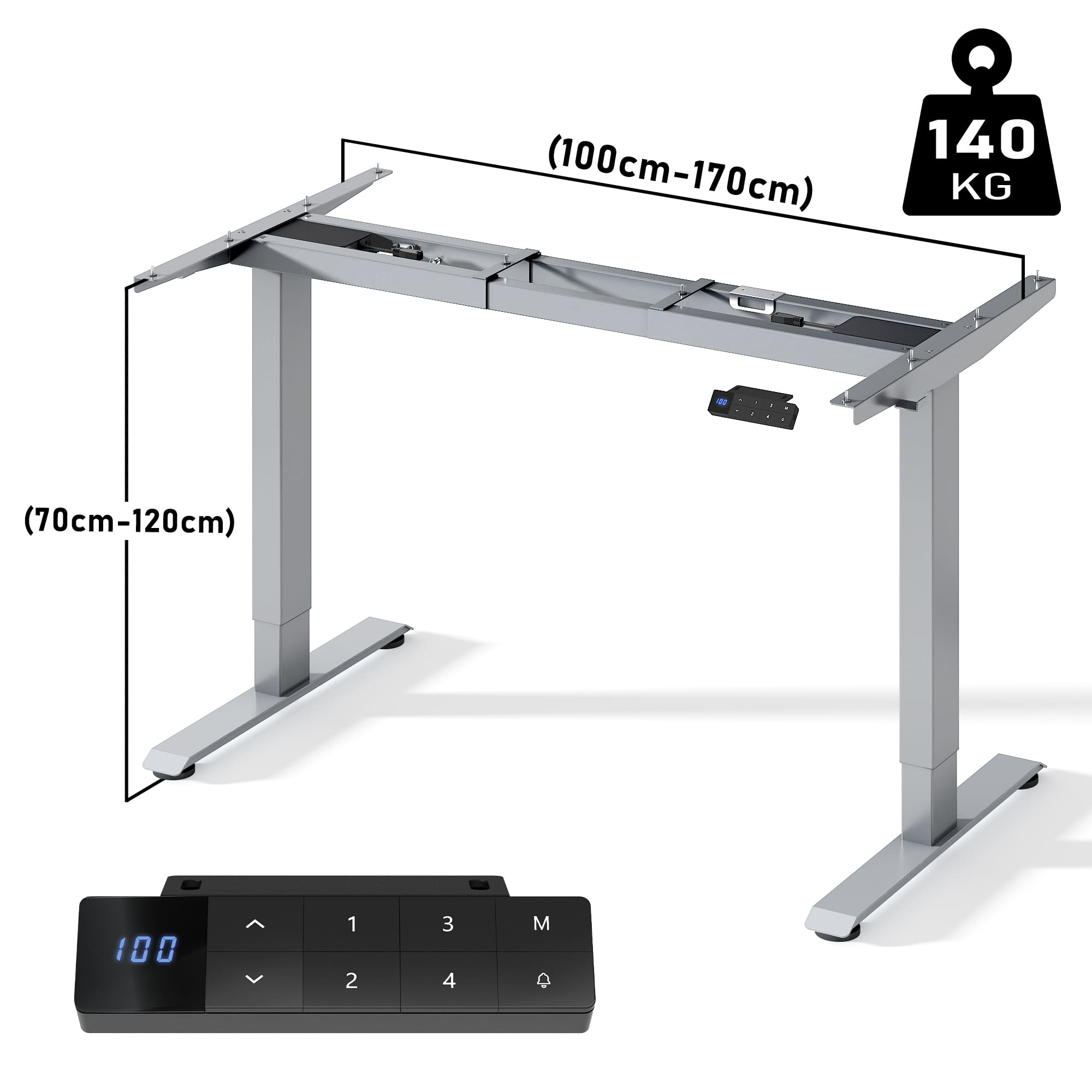 Furniwell Dual Ultra Höhenverstellbares Tischgestell