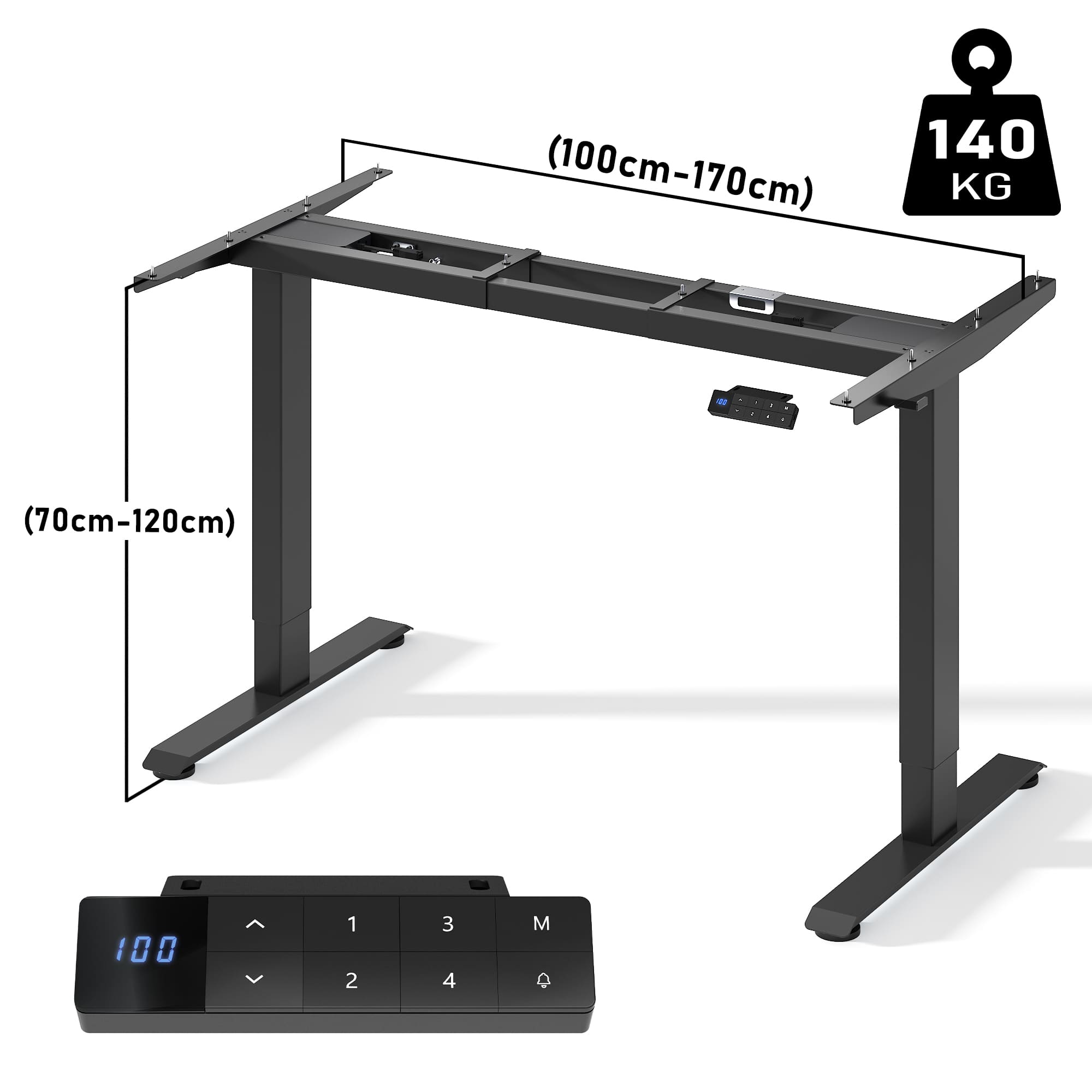 Furniwell Dual Ultra Höhenverstellbares Tischgestell