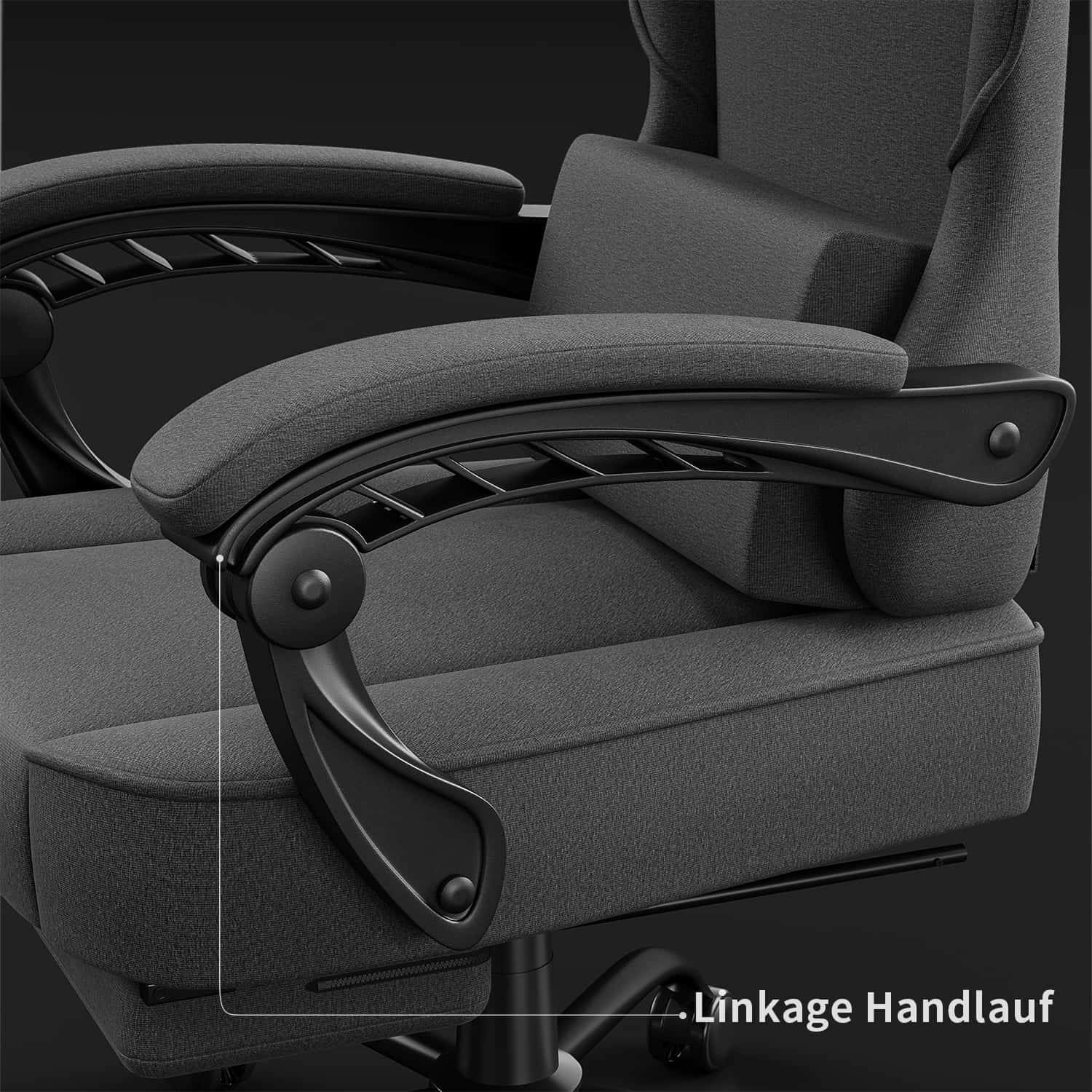 Ergonomischer Gaming Stuhl mit Massage Lendenkissen