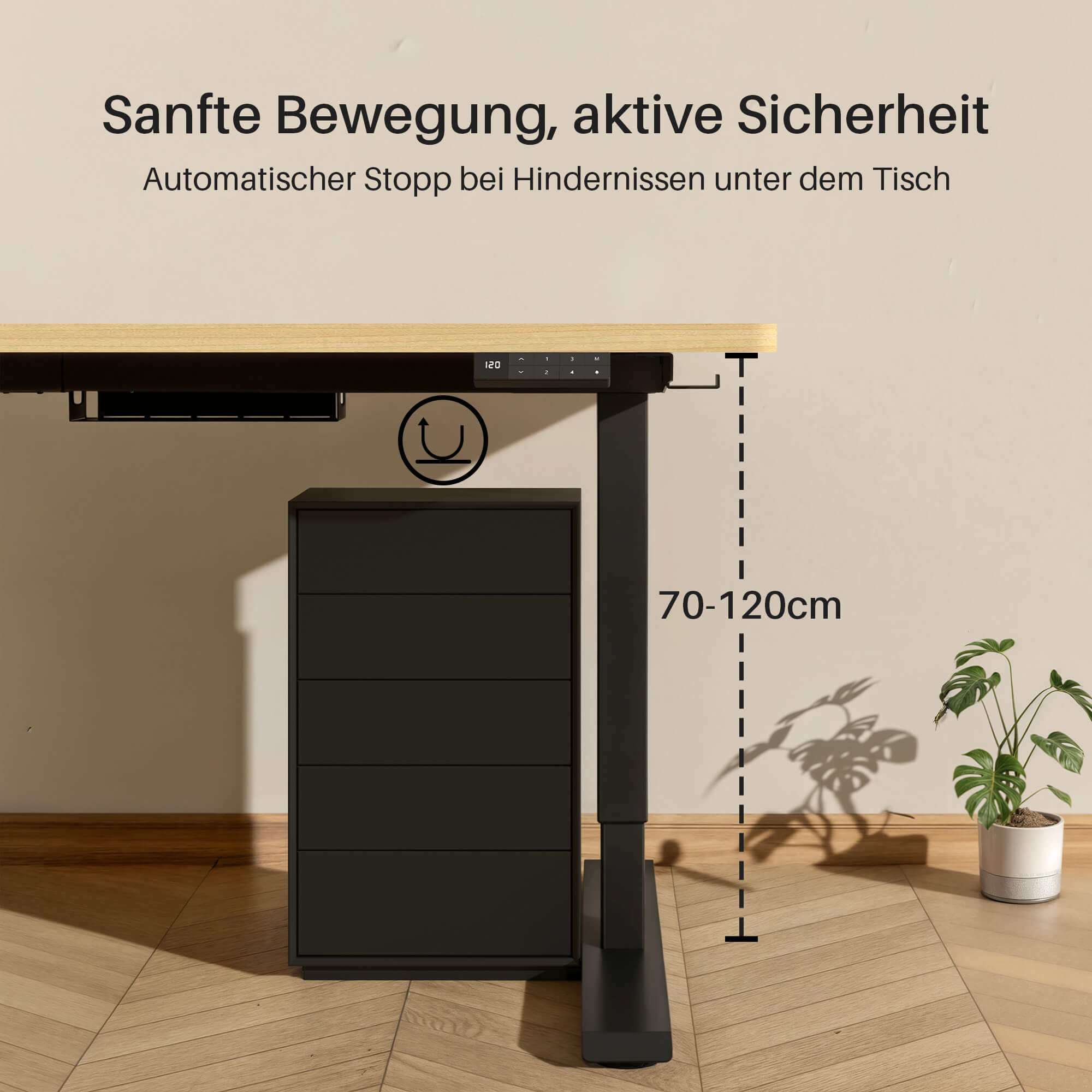 Dual Ultra Tischgestell mit Premium Elektrisch Höhenverstellbarer Schreibtisch
