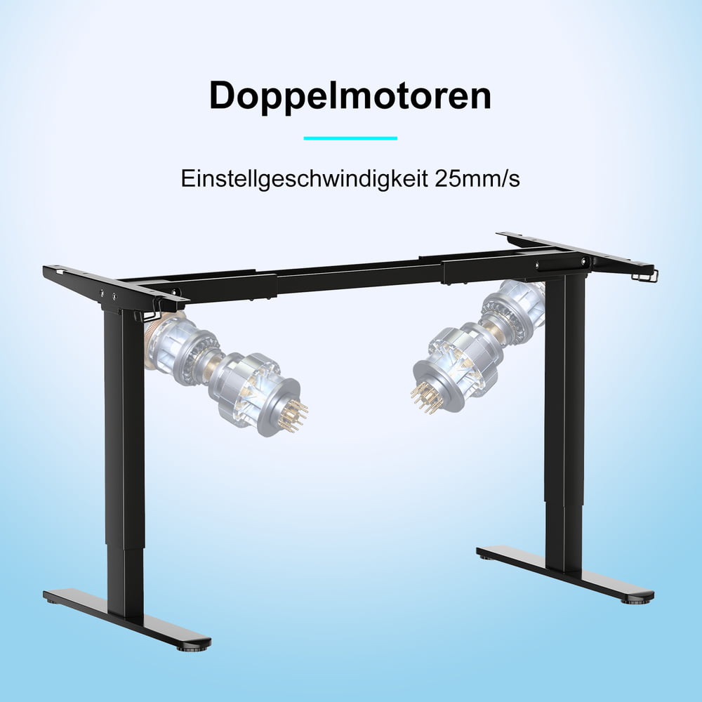 V2 Ultra Elektrisch Höhenverstellbarer Schreibtisch mit Doppelmotor