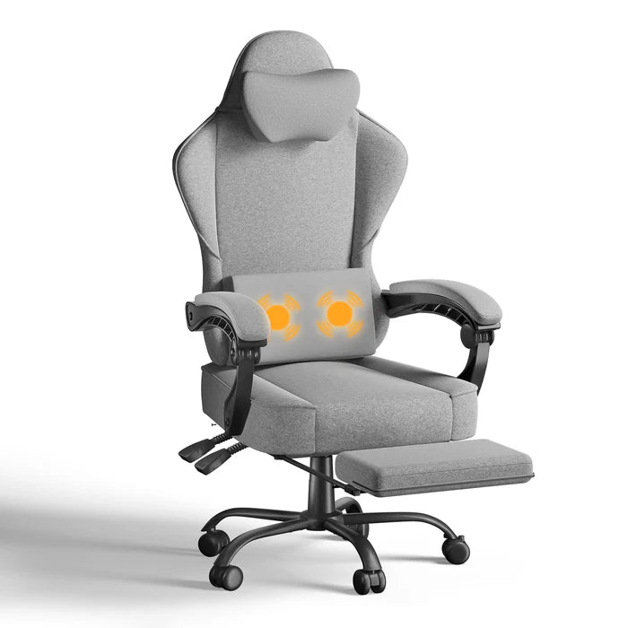 Ergonomischer Gaming Stuhl mit Massage Lendenkissen