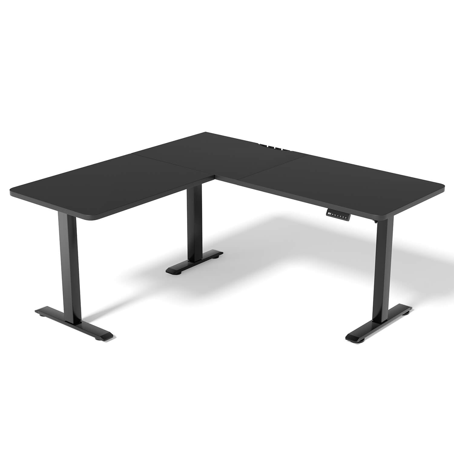 L-Form Eckschreibtisch höhenverstellbar Elektrisch Ergonomischer Stehtisch