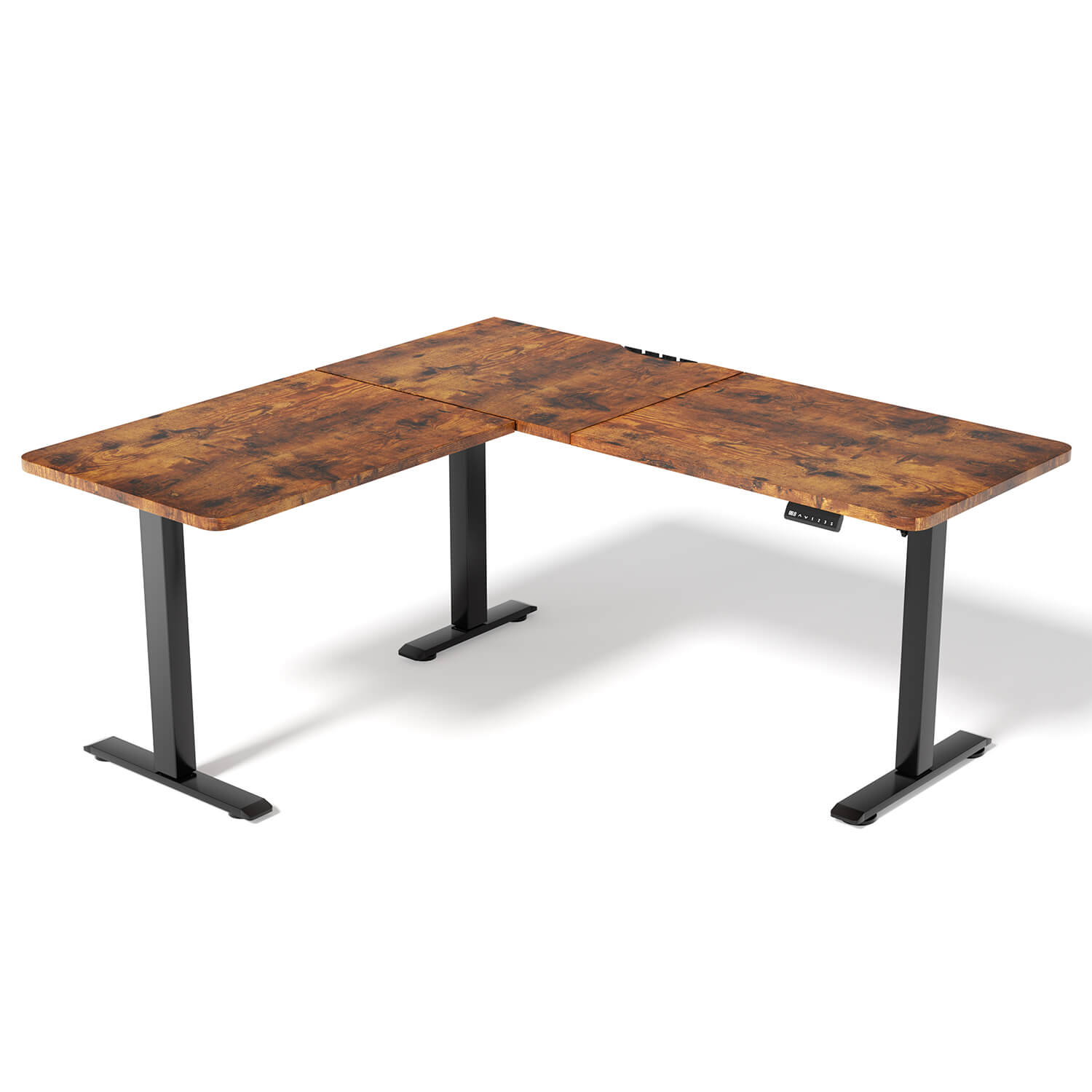 L-Form Eckschreibtisch höhenverstellbar Elektrisch Ergonomischer Stehtisch