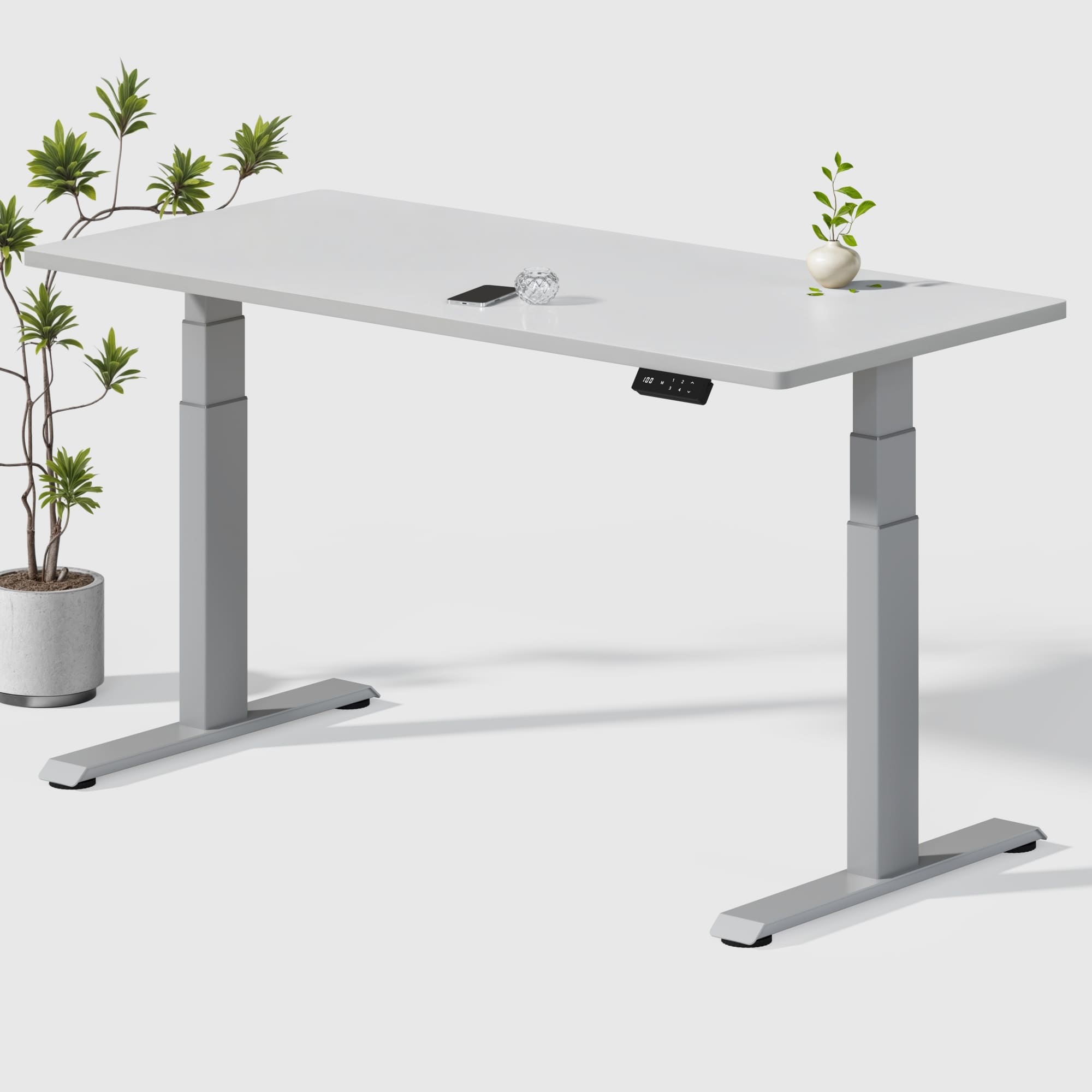 Dual Ultra X Tischgestell mit Premium Elektrisch Höhenverstellbarer Schreibtisch